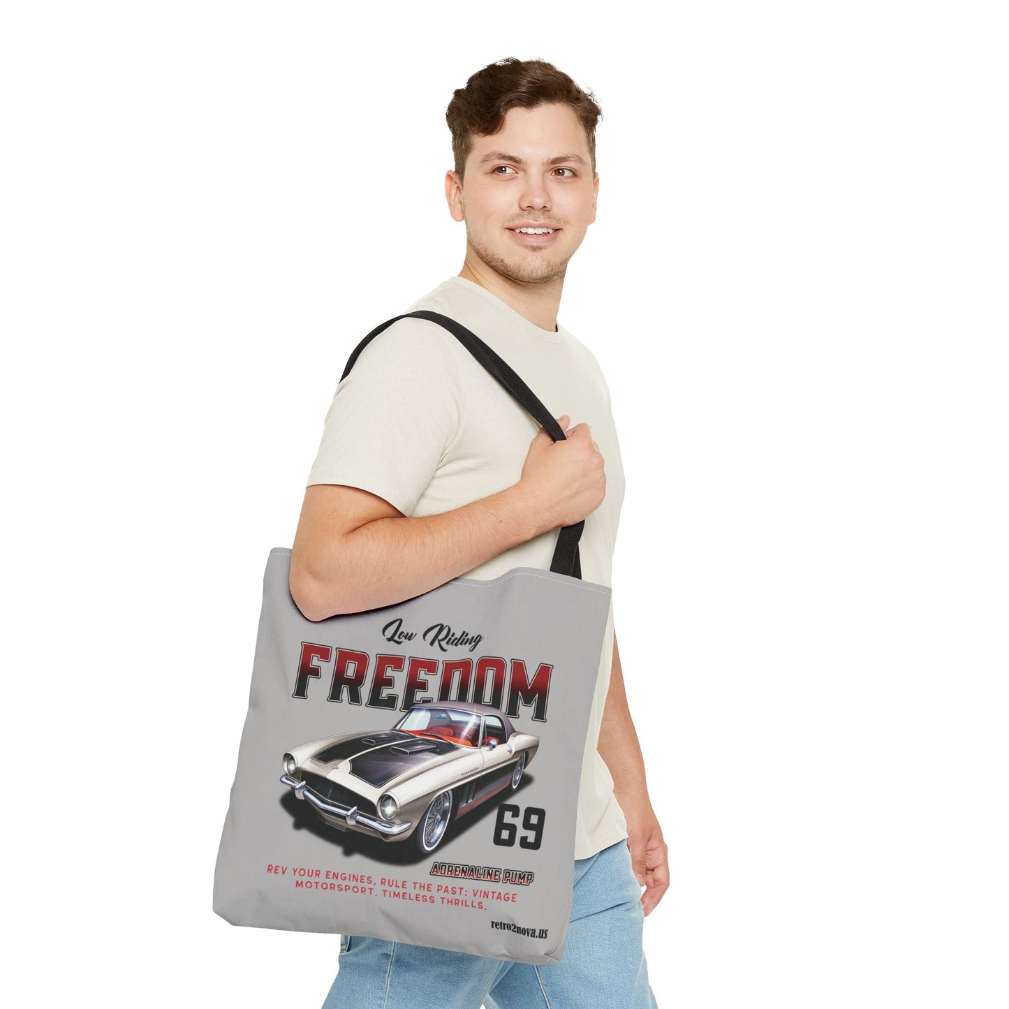 Retro2Nova Classic Vintage Car Canvas Tote Bag Free Shipping Durable Everyday Carry