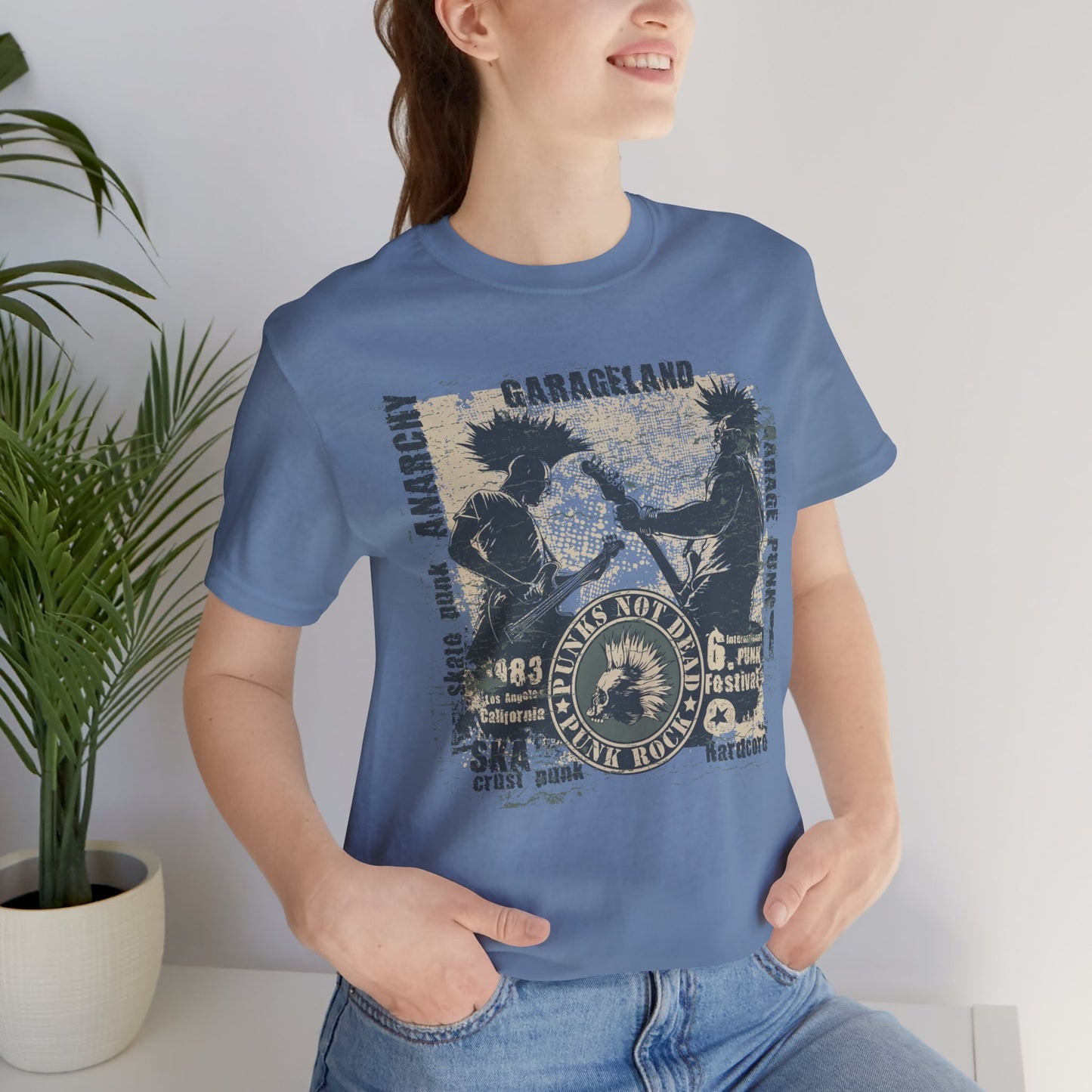 Punk Rock Graphic Tee, Retro Graphic T-Shirt, Artistic Vintage T-Shirt, Vintage Shirt, Retro Tee, Art Design Music Tees