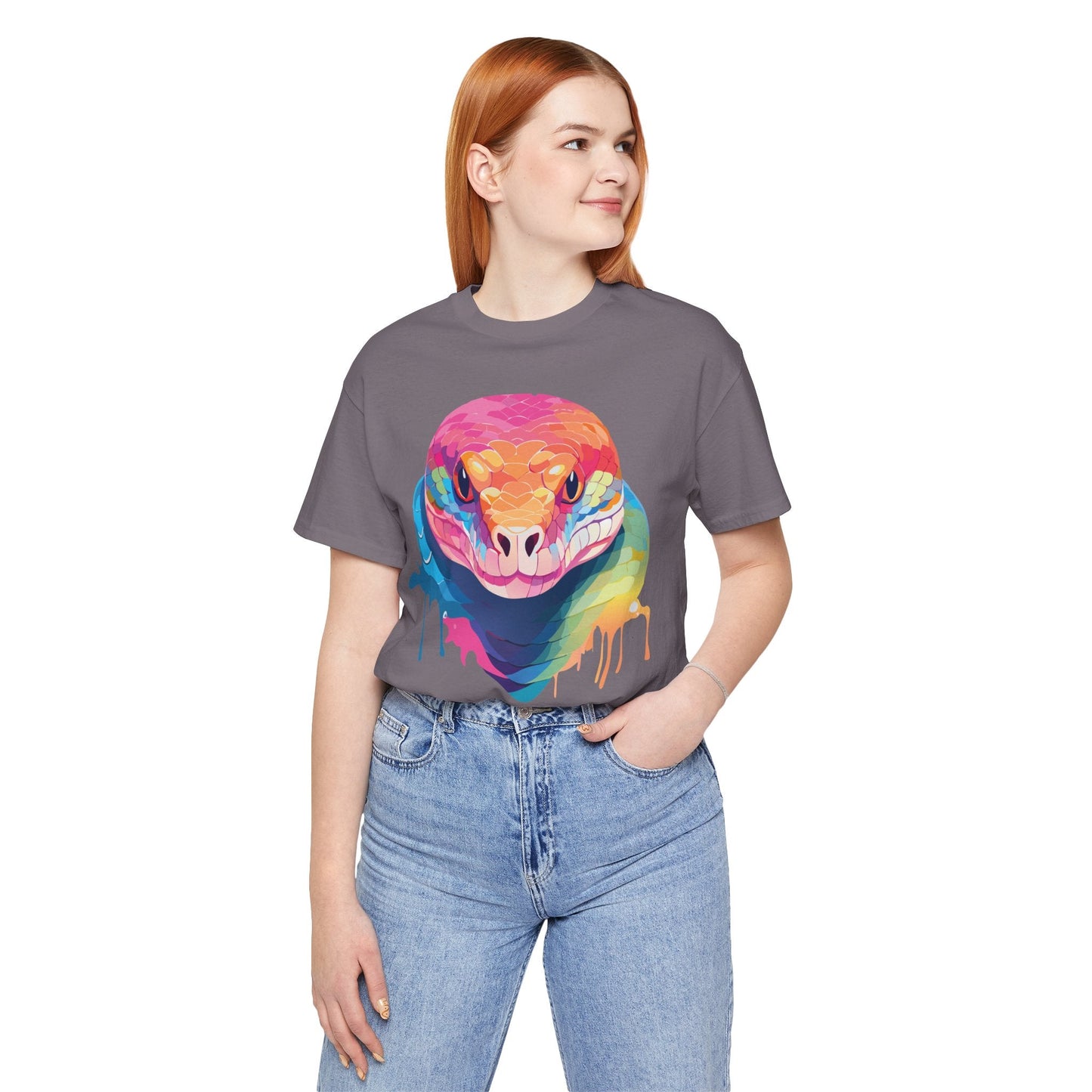 Unisex Animal Shirt With Art Design Wild Animals Graphic Print Casual Short Sleeve Tee