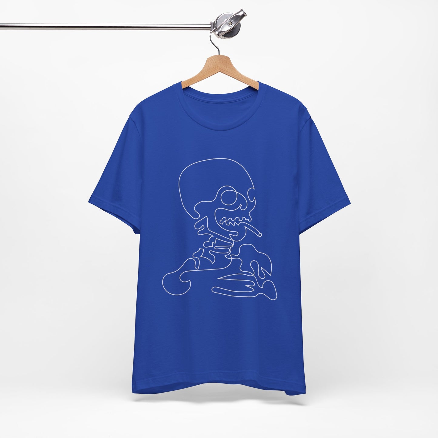 Unisex Cotton Tee Shirt with Skull