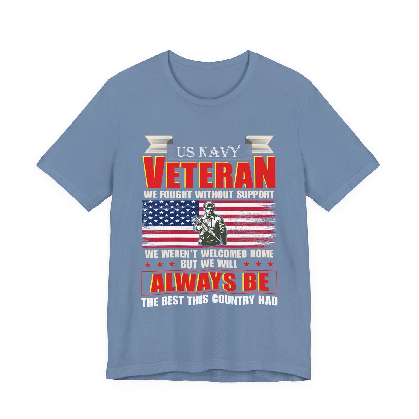 Army Veteran Patriotic Graphic Design Unisex Cotton T-Shirt v42
