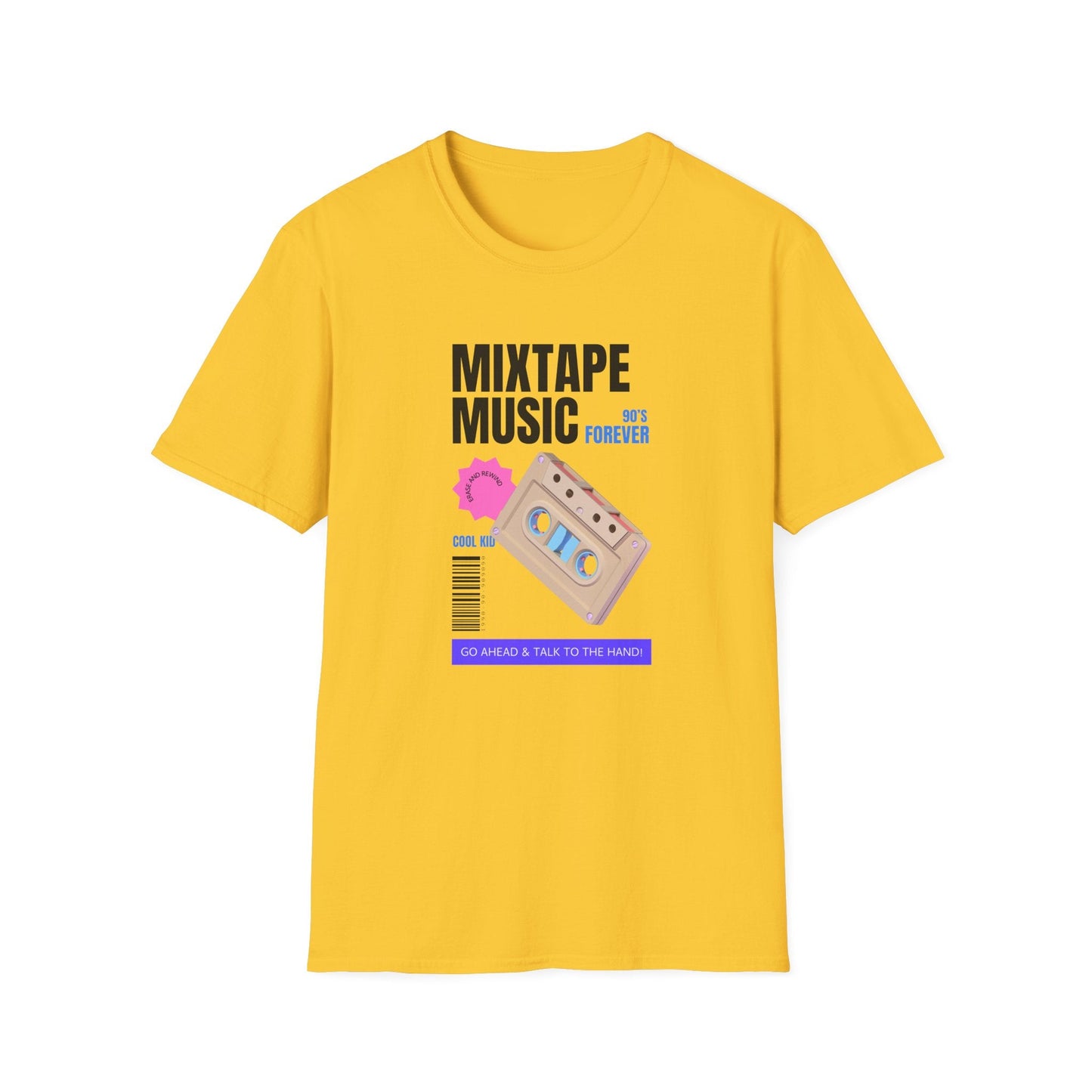 Mixtape Music Vintage Cassette T-Shirt Unisex Cotton Retro Audio Graphic Tee