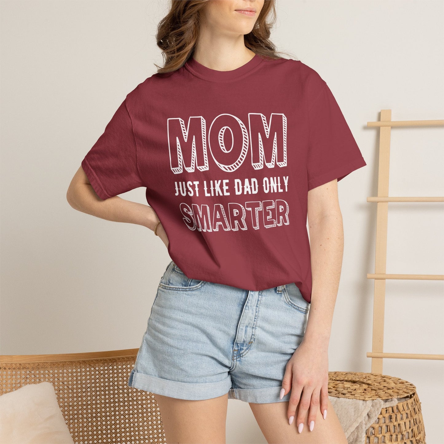 Mom T-shirt Mother's Day Mama Tee Unisex Comfort Colors Garment-Dyed Cotton h35