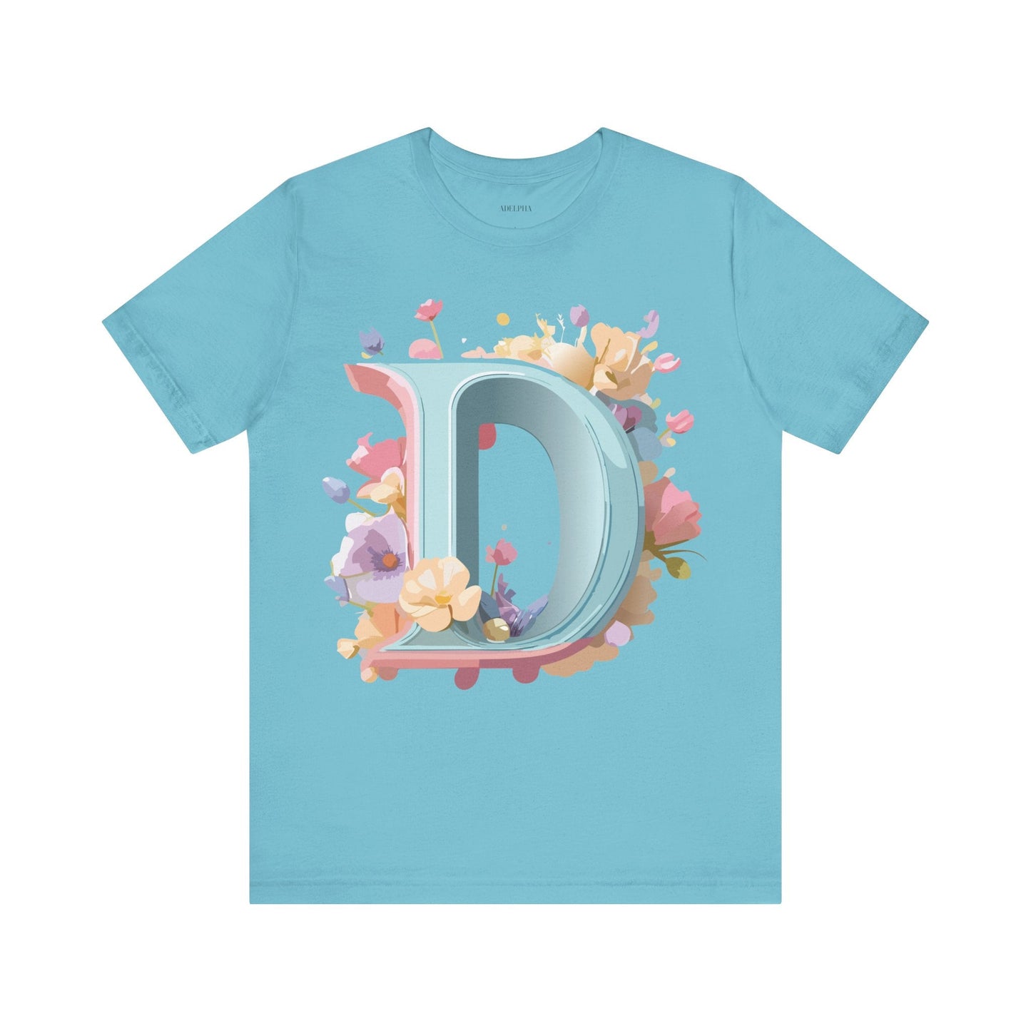 Letter D Graphic T Shirt Unisex Short Sleeve Art Design Tee By Adelpha Vintage Inspired Artwork