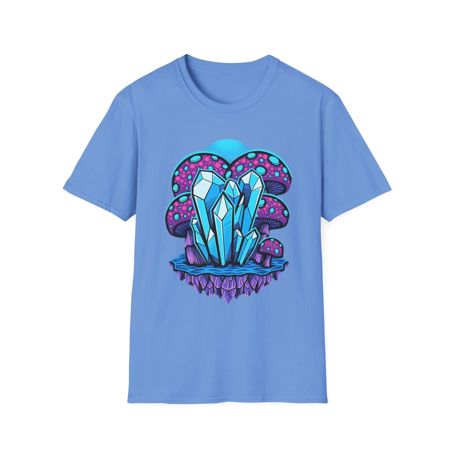 Mashroom Tee Shirt Softstyle Gildan 64000 100 Percent Ring Spun Cotton Breathable Funny Fungus