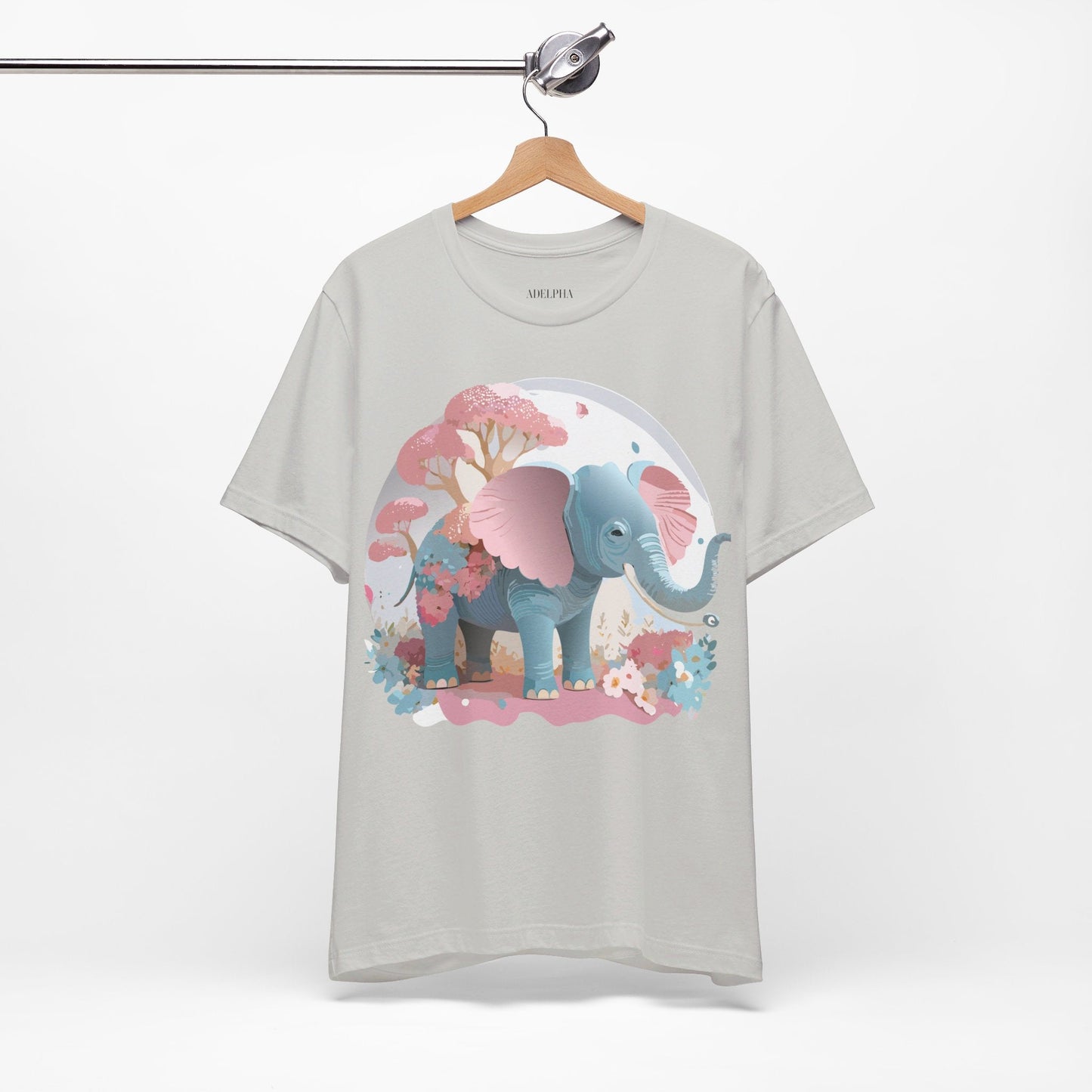 Elephant Graphic T Shirt Unisex By Adelpha Vintage Inspired Art Design Tee Premium Quality Cotton