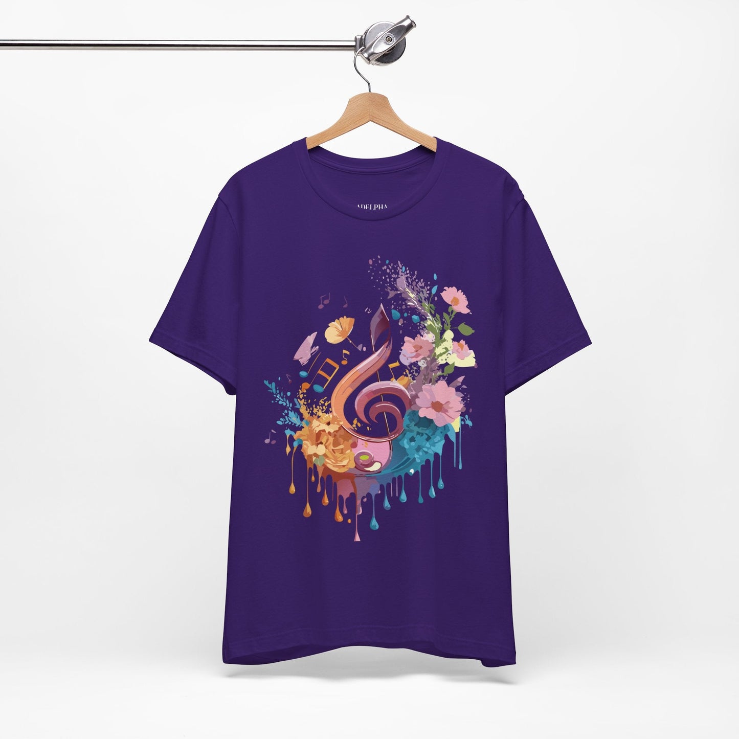 Unisex Graphic T Shirt From Adelpha With Vintage Music Inspired Artwork Short Sleeve Tee