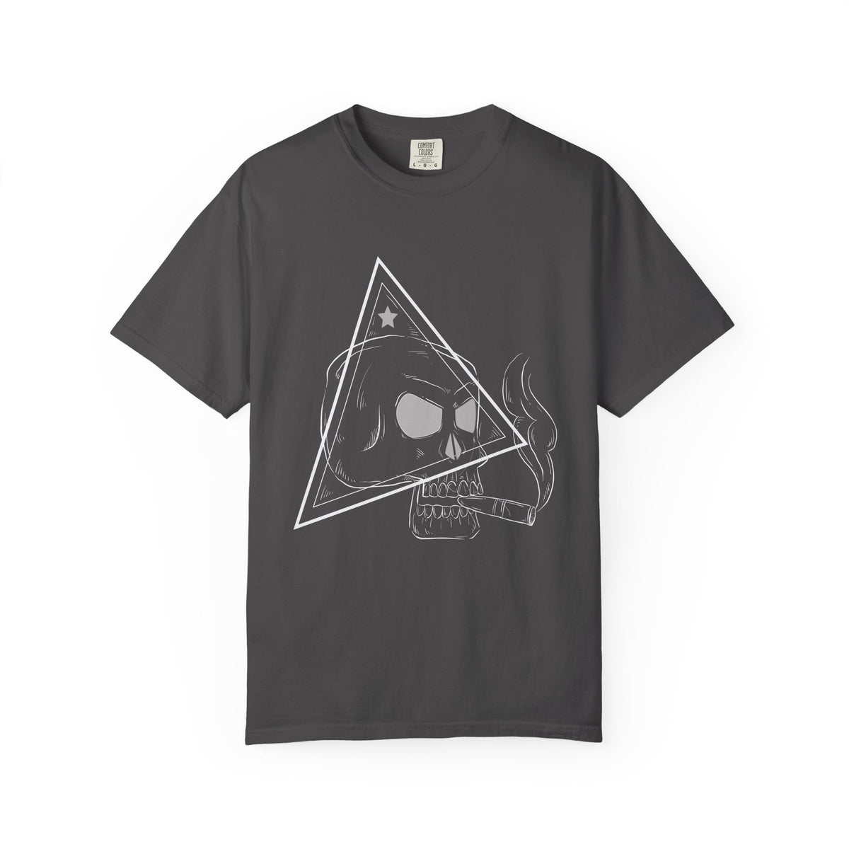Camiseta unisex de algodón con calavera 