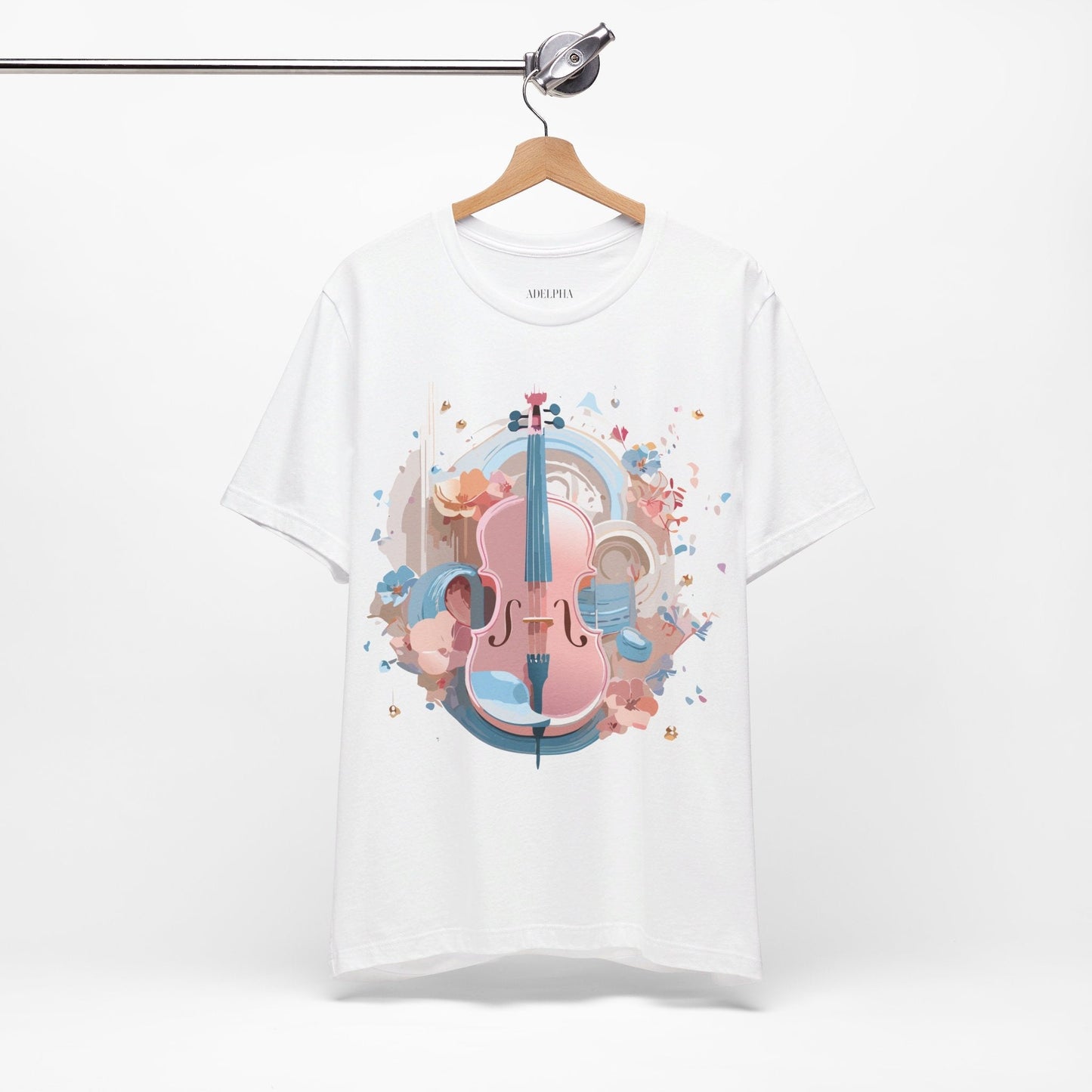 Music Graphic Tee Unisex Jersey Short Sleeve By Adelpha Vintage Inspired Artwork