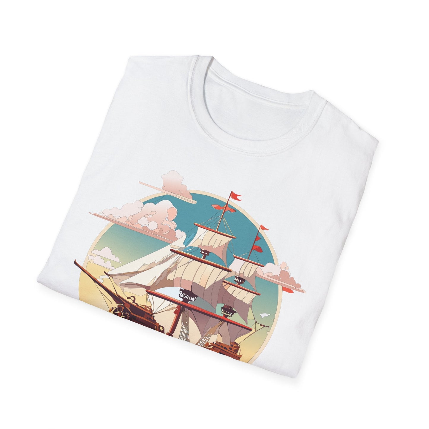 Unisex Ship T Shirts Frigate Vessel Tee Shirt Gildan Softstyle 64000 Cotton Comfort Premium Tee