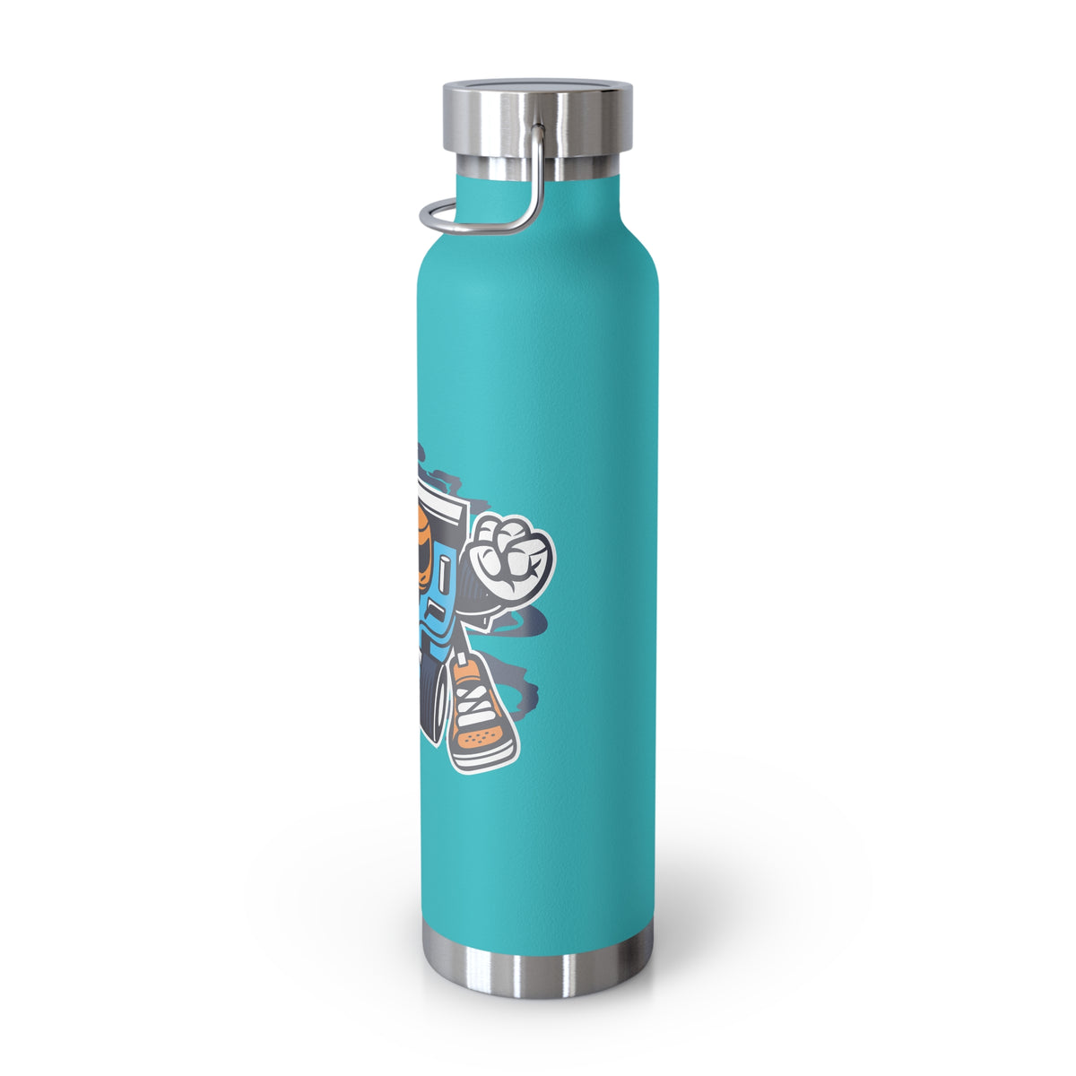 22oz Copper Insulated Water Bottle with Cartoon Design - CV107