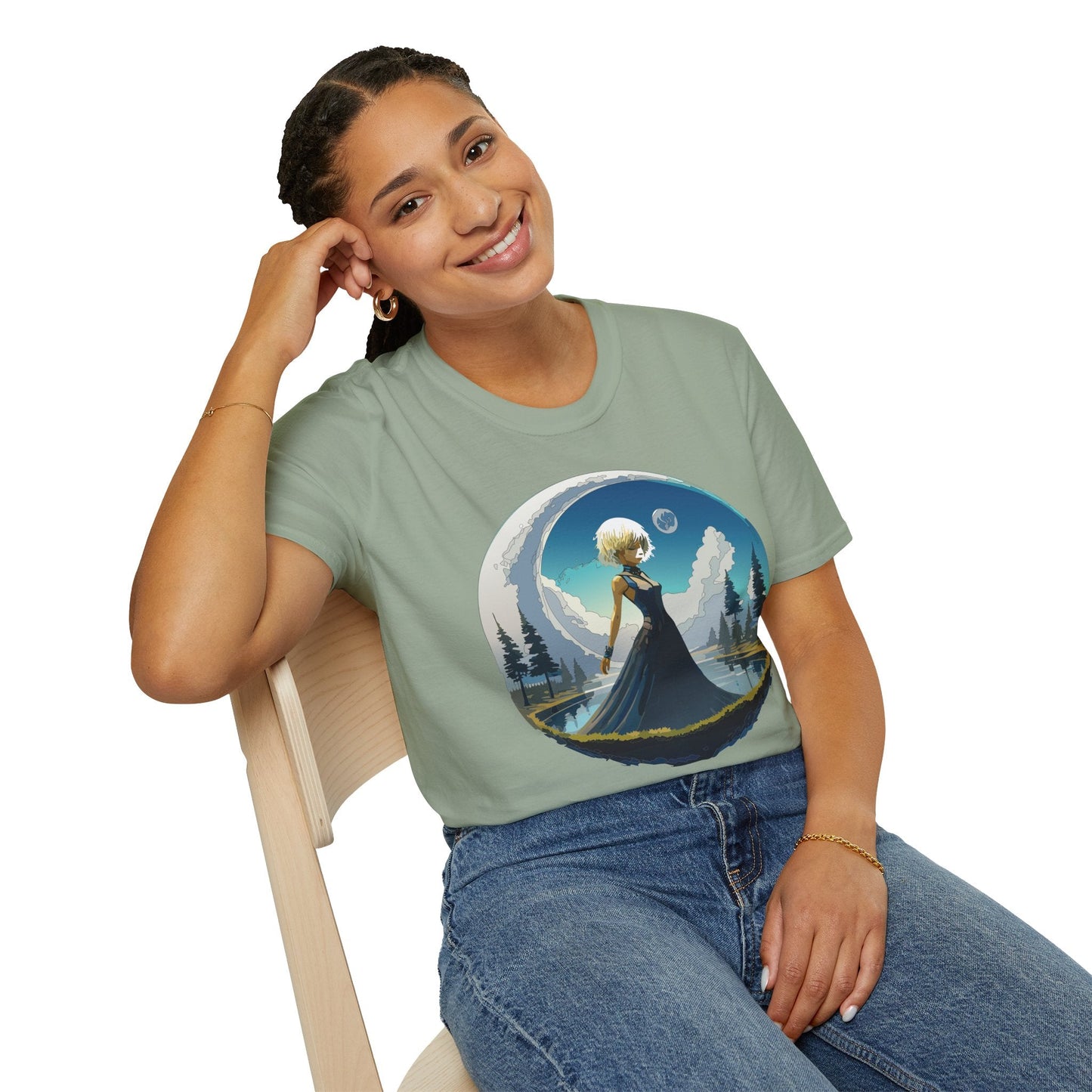 Womens Graphic T Shirt Art Design Tee Gildan Softstyle 64000 Unisex Short Sleeve