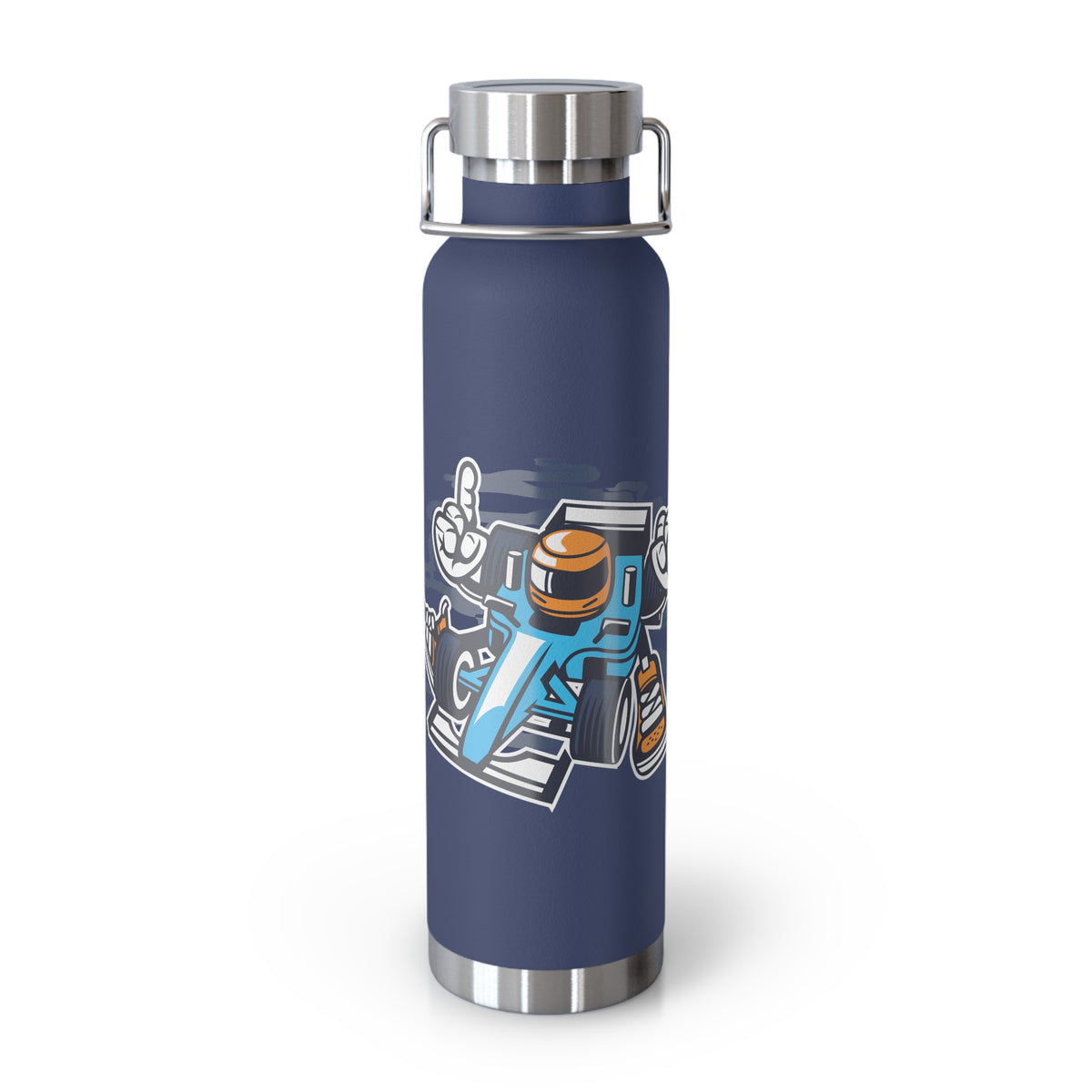 22oz Copper Insulated Water Bottle with Cartoon Design - CV107