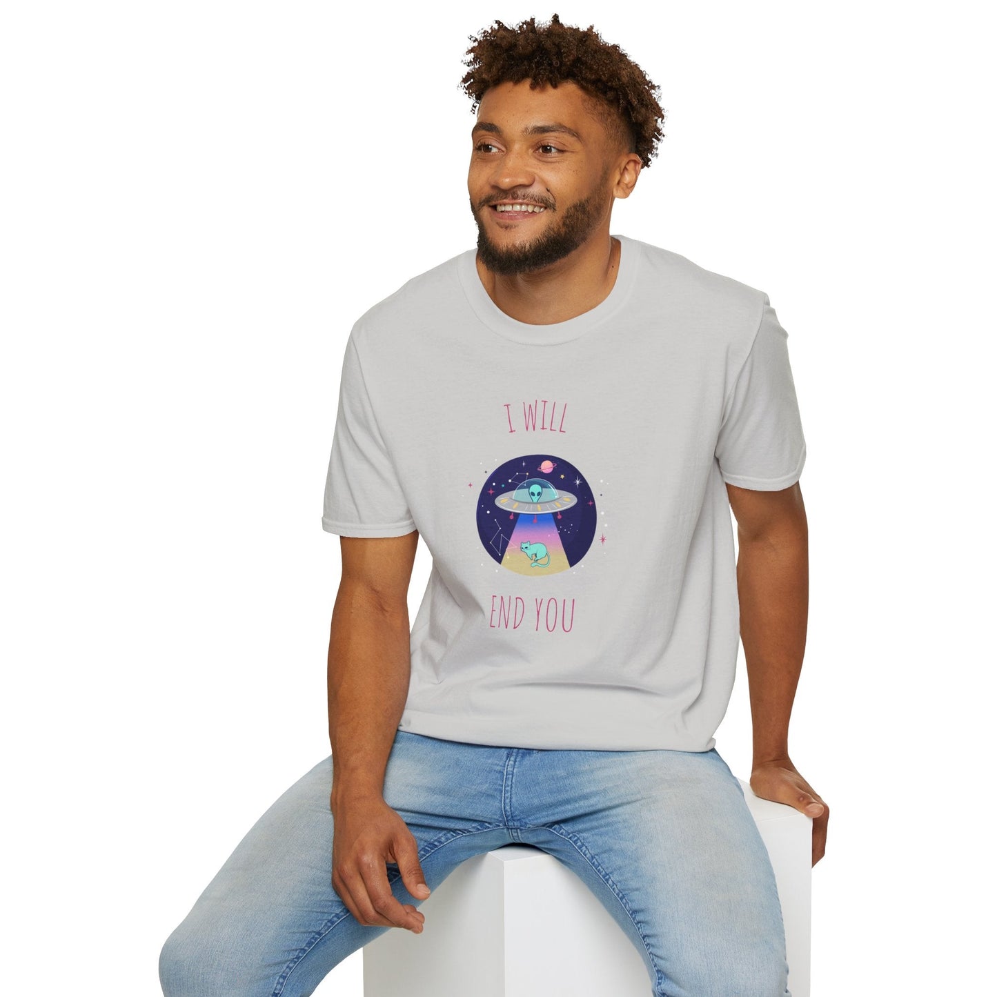 Funny T Shirts UFO Tees Funny Aliens Shirt