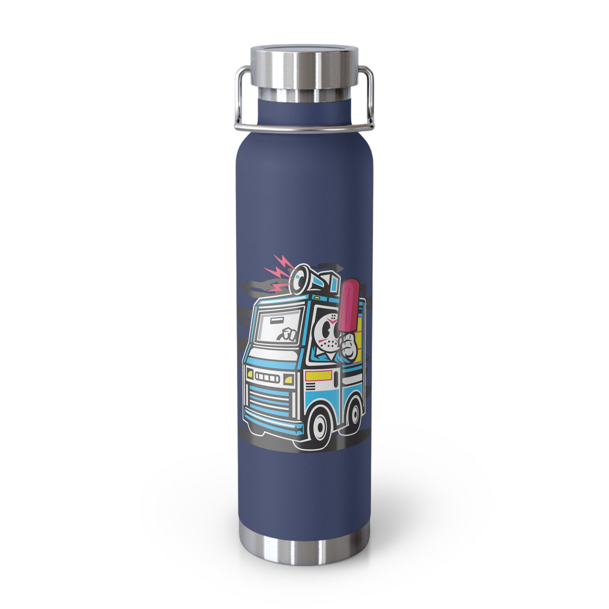 22oz Copper Insulated Water Bottle with Cartoon Design - CV95