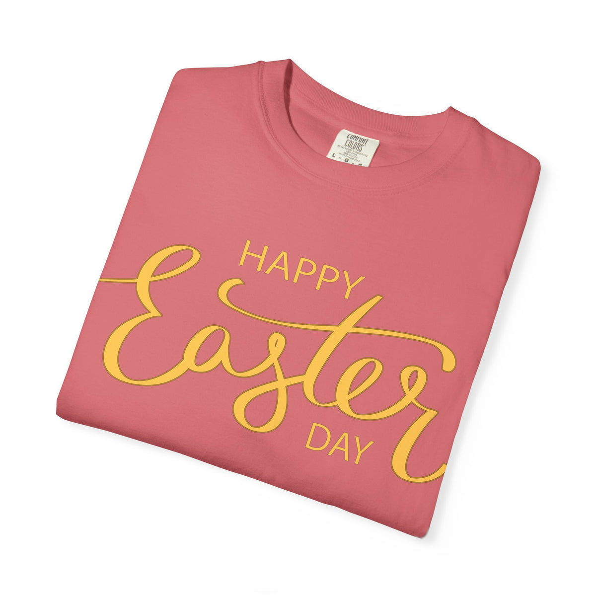 Happy Easter Day T-Shirt, Tee Shirt with Easter Signature, T Shirt with Easter Prints, Tee Shirt with Easter Design