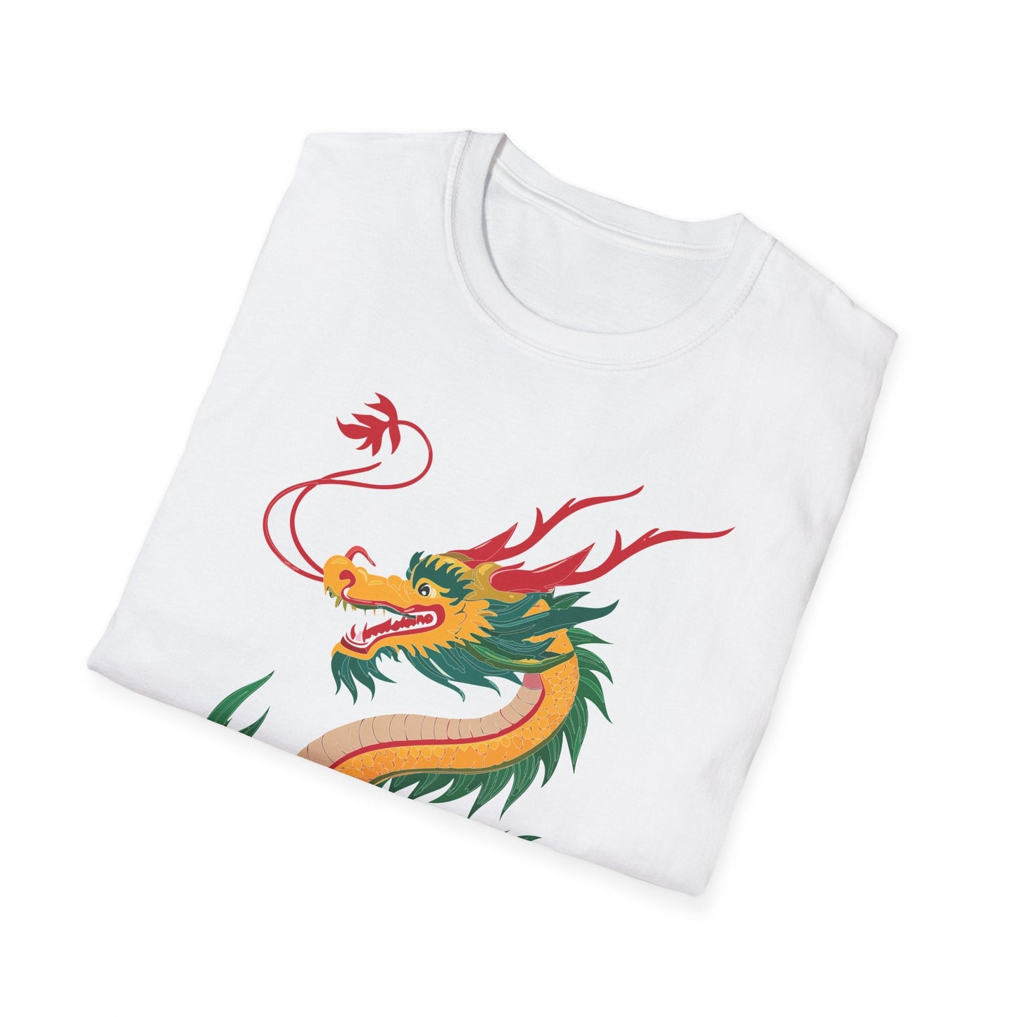 Dragon Graphic Unisex Cotton Softstyle Art Design Tee With Animals 7