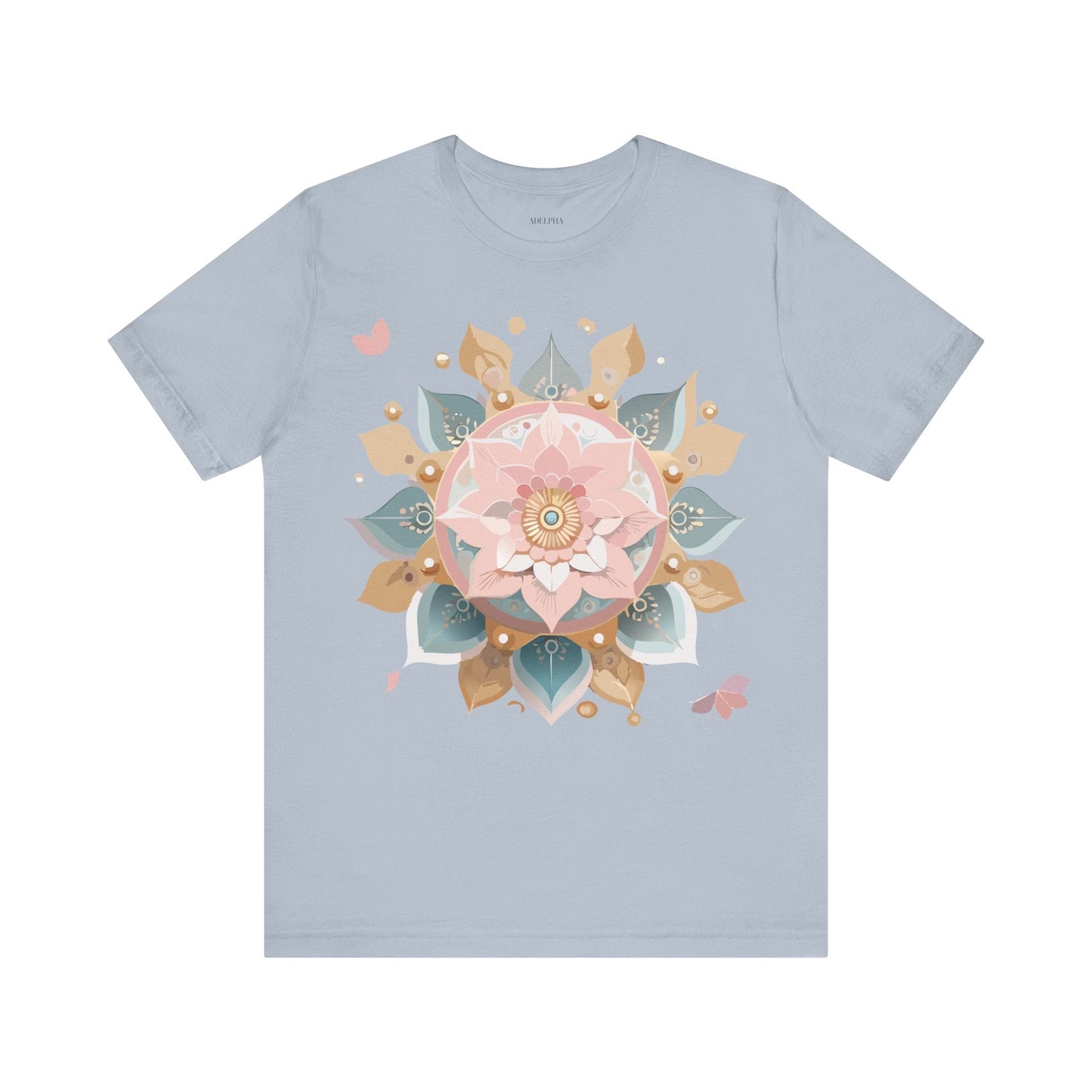 Mandala Shirt Unisex Graphic Tee By Adelpha With Vintage Inspired Artwork Short Sleeve Jersey