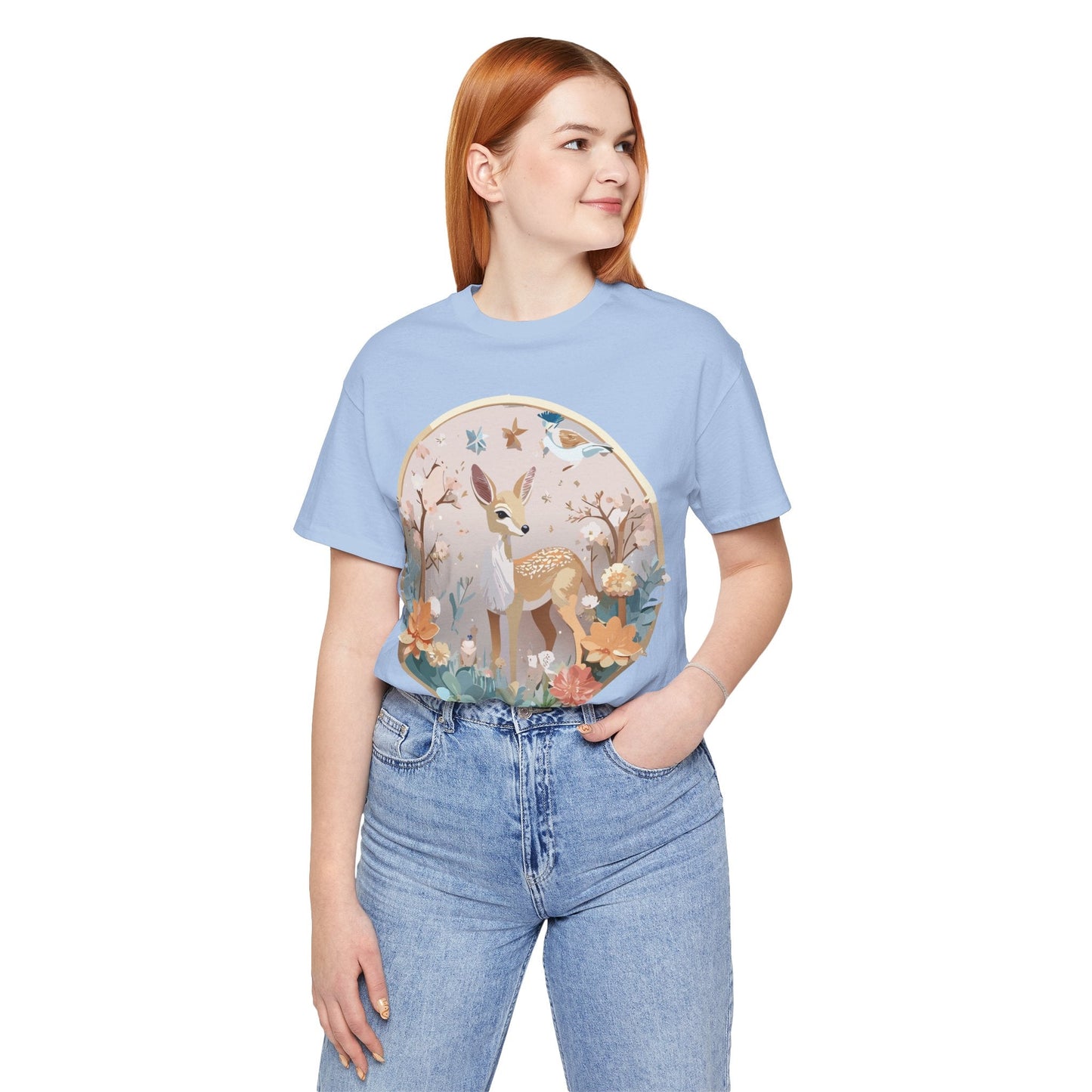 Medallion Graphic Unisex 100 Cotton Vintage Animal Medal Artwork Tee 9