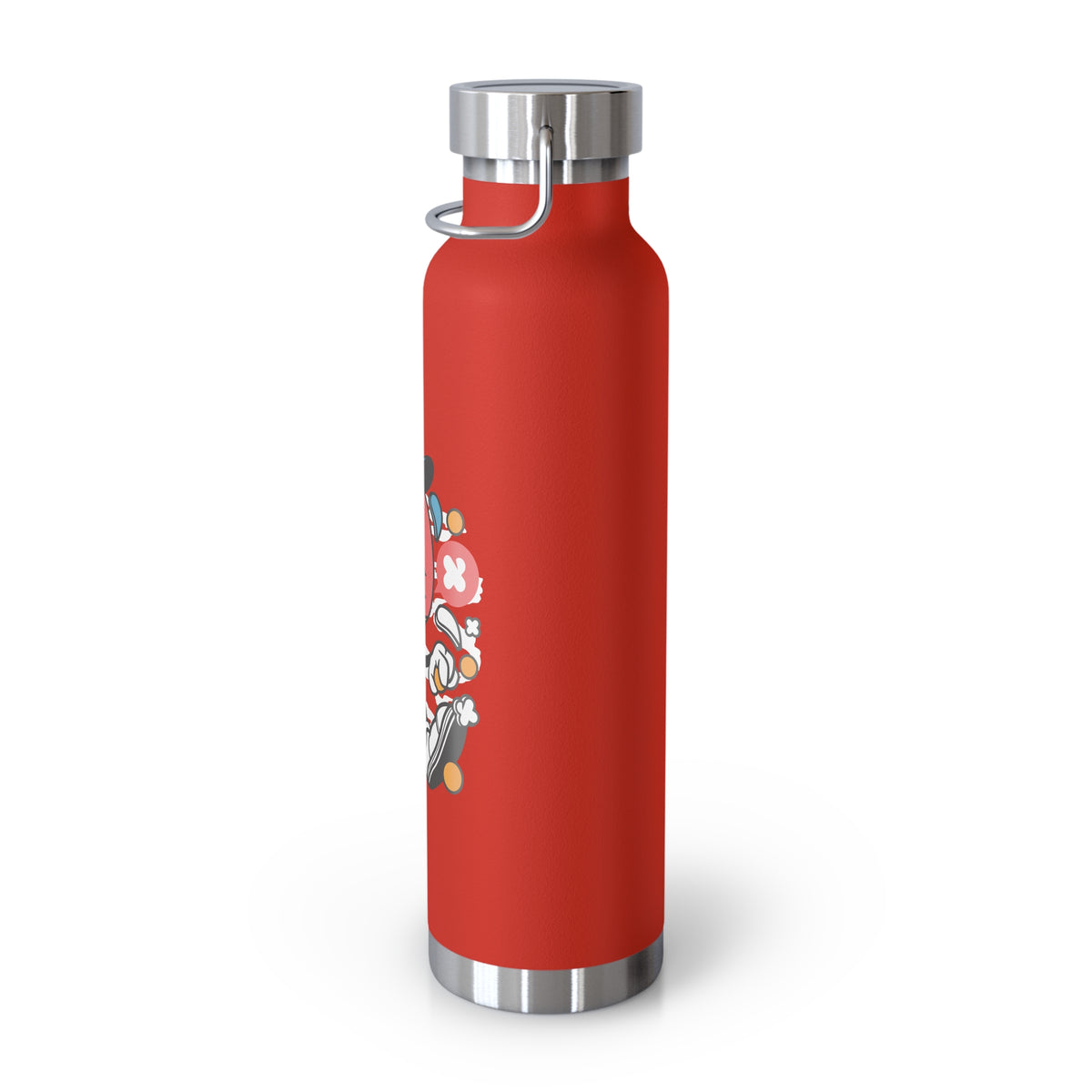 22oz Copper Insulated Water Bottle with Cartoon Design - CV29