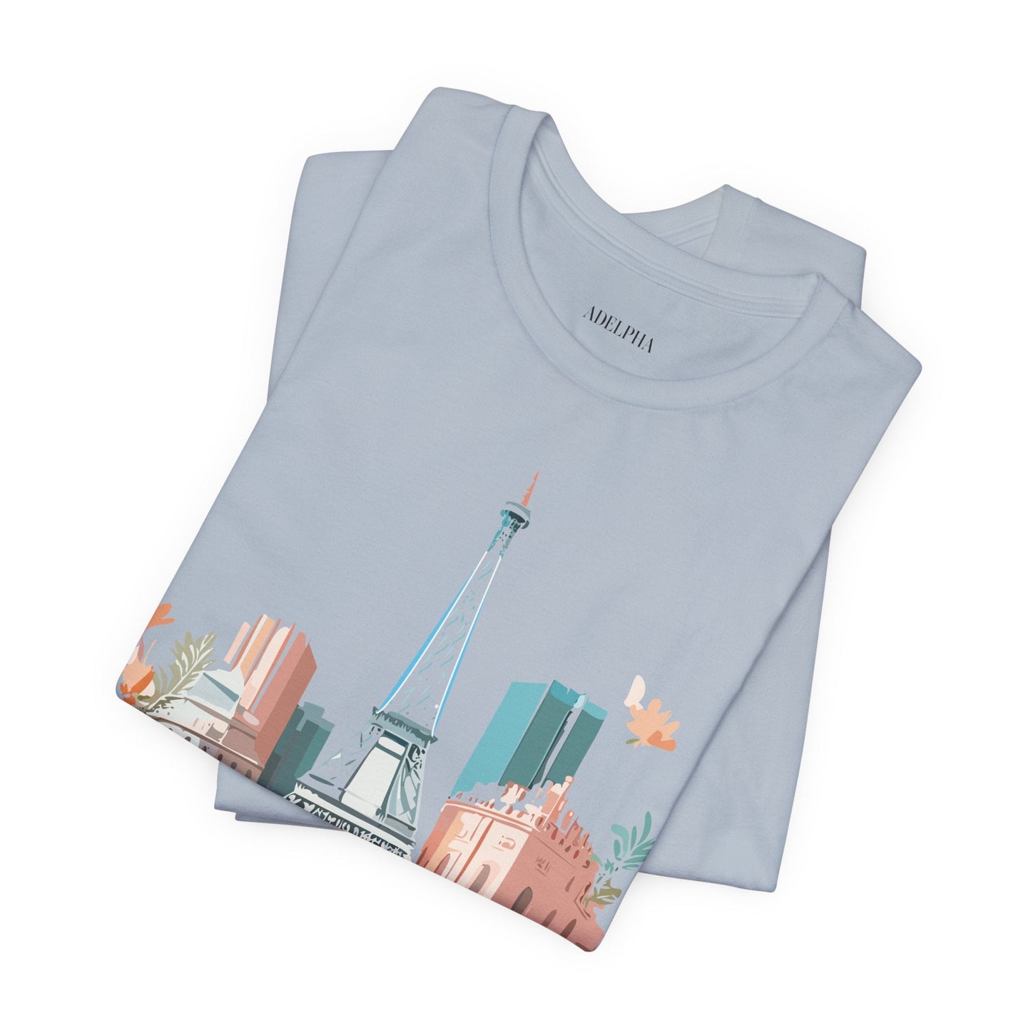 Paris Vintage Inspired Graphic Tee Unisex Short Sleeve Shirt Adelpha Artwork Studio