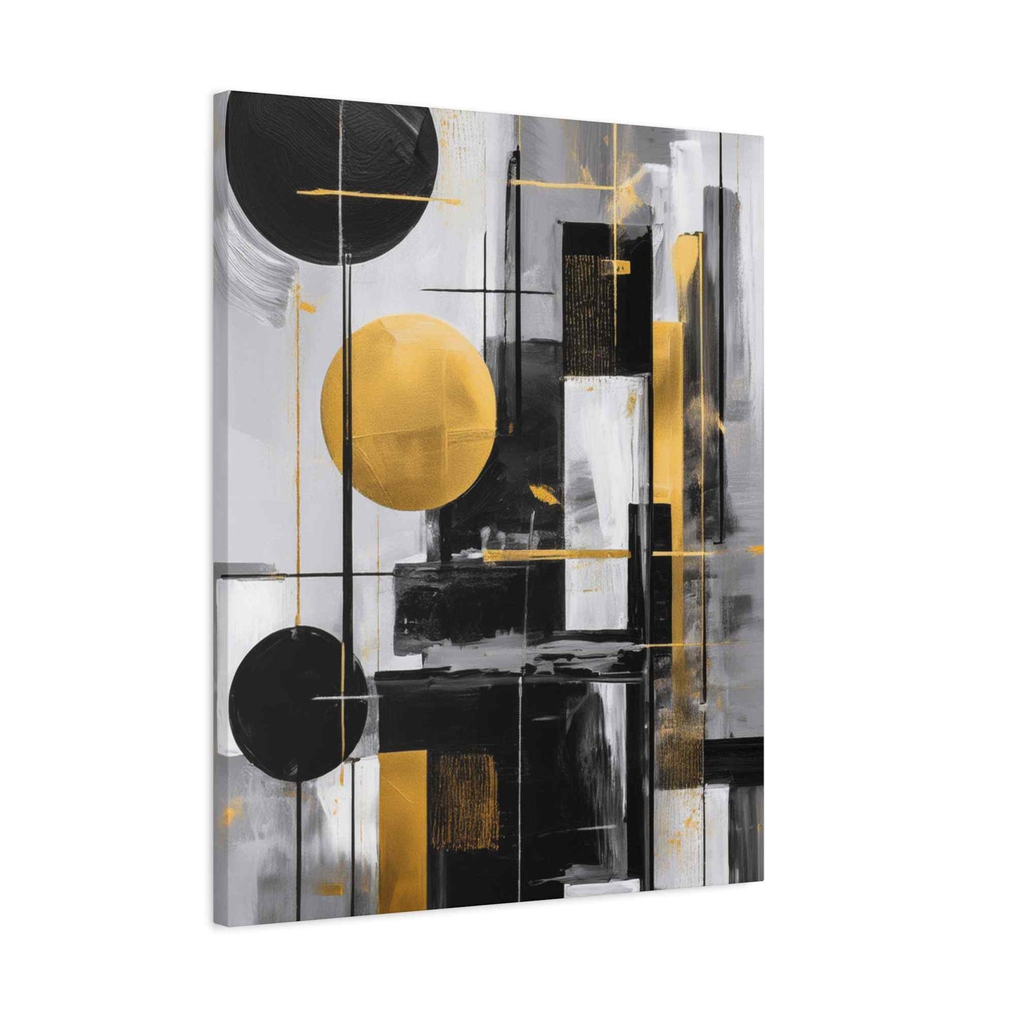 Black Abstract Painting Print Canvas 20x24,20x30,24x30, 24x32,24x36,30x40, 32x48,36x48,40x60 Pine-Wood Inner Frame ABS-21