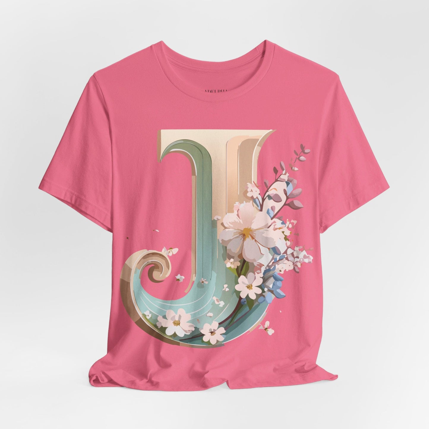 Adelpha Letter J Graphic Tee Unisex Jersey Short Sleeve Vintage Inspired Art Design Shirt
