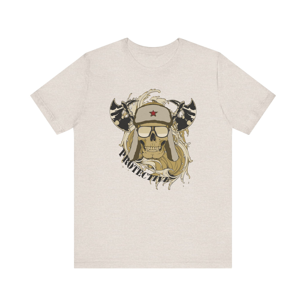 Viking Skull Graphic with Horned Helmet T-Shirt Captain Design Unisex Cotton Tee Art-41