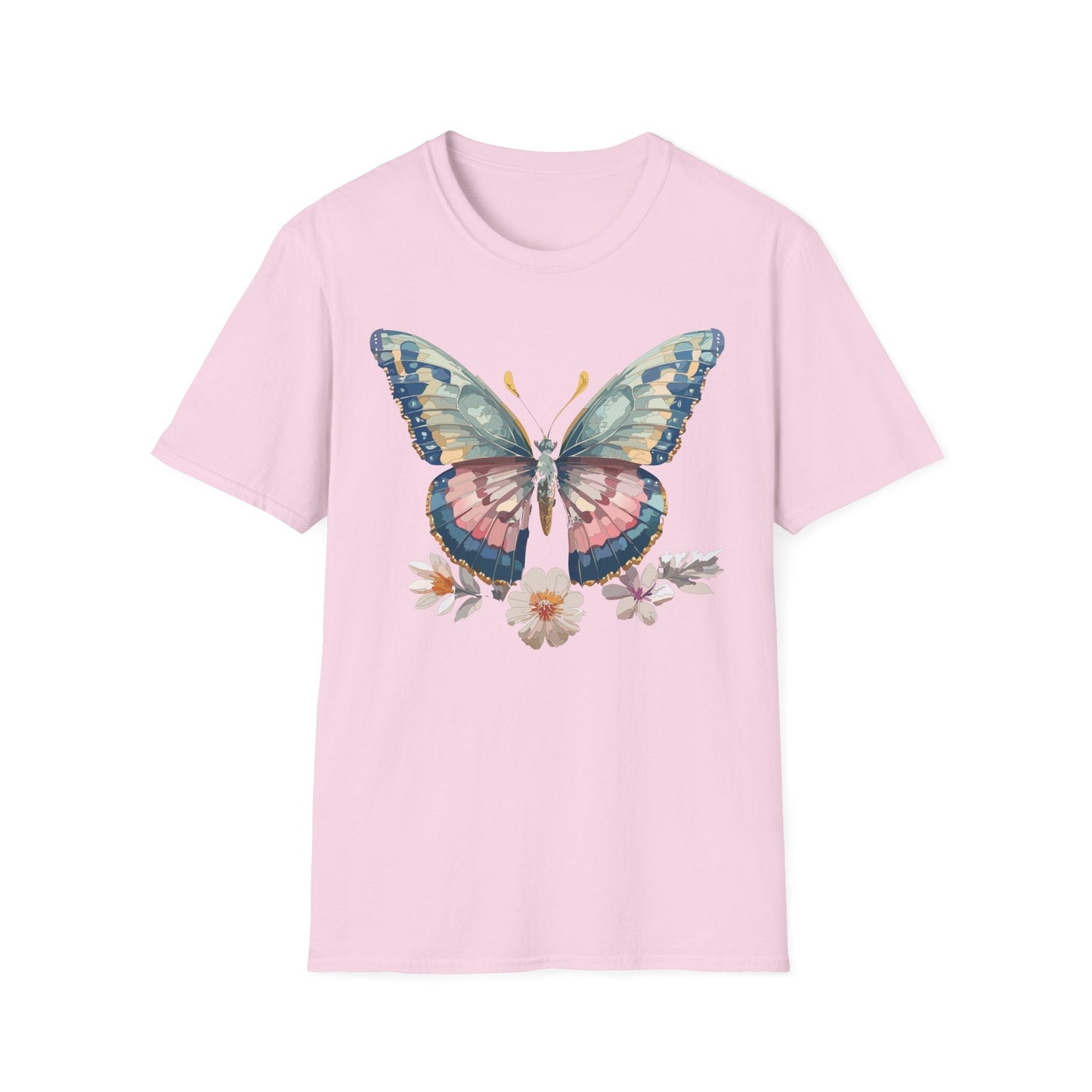 Butterfly Shirt Unisex Monarch Design Gildan Softstyle 64000 Ring Spun Cotton Tee