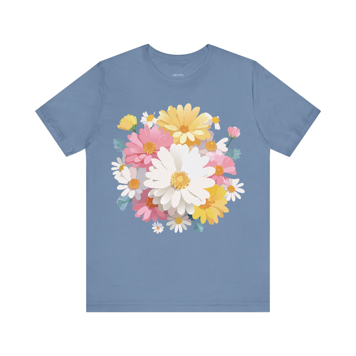 Floral Graphic Tee Shirt - Bella+Canvas Unisex 100 Cotton 33