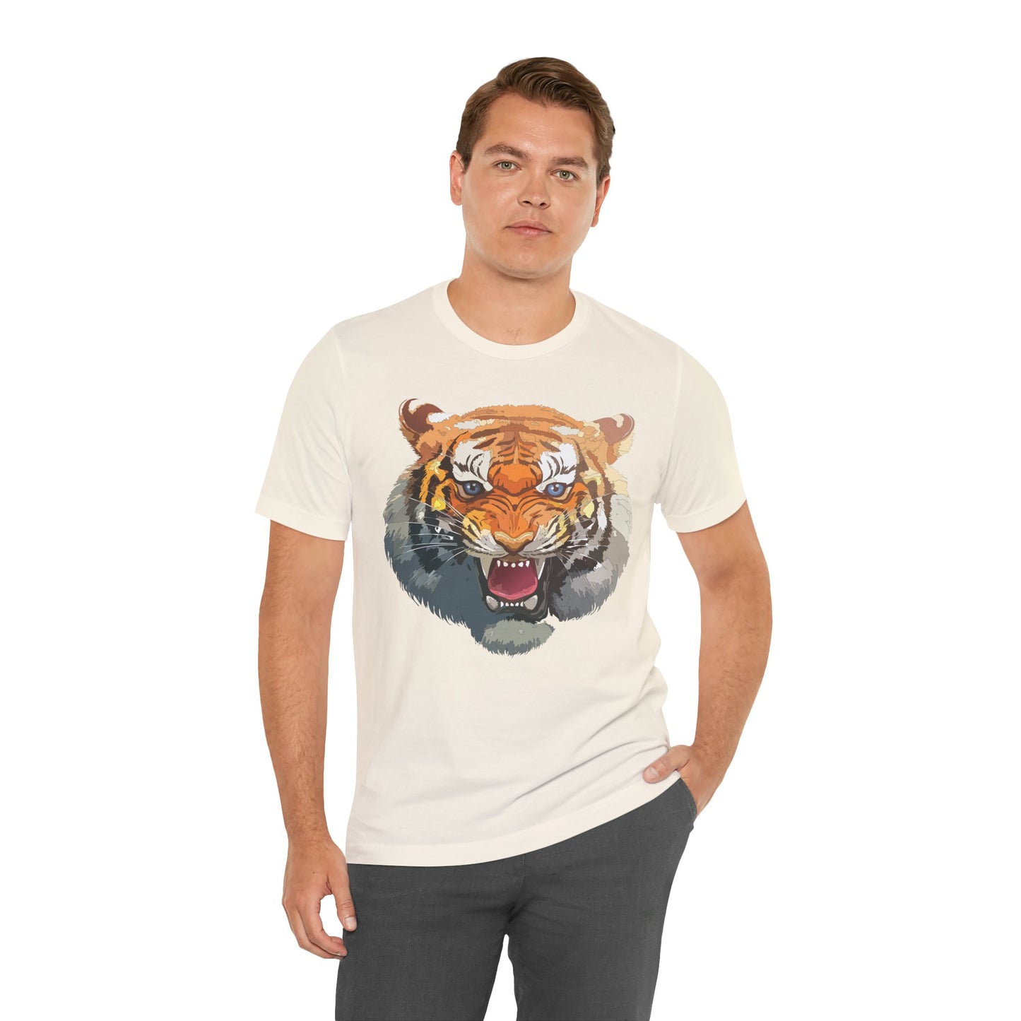 Tiger Shirt, Animal Shirt, T-Shirt with Tiger, Art Design Tee, Animal Tees, Safari T-Shirt, Graphic Design Tee 14