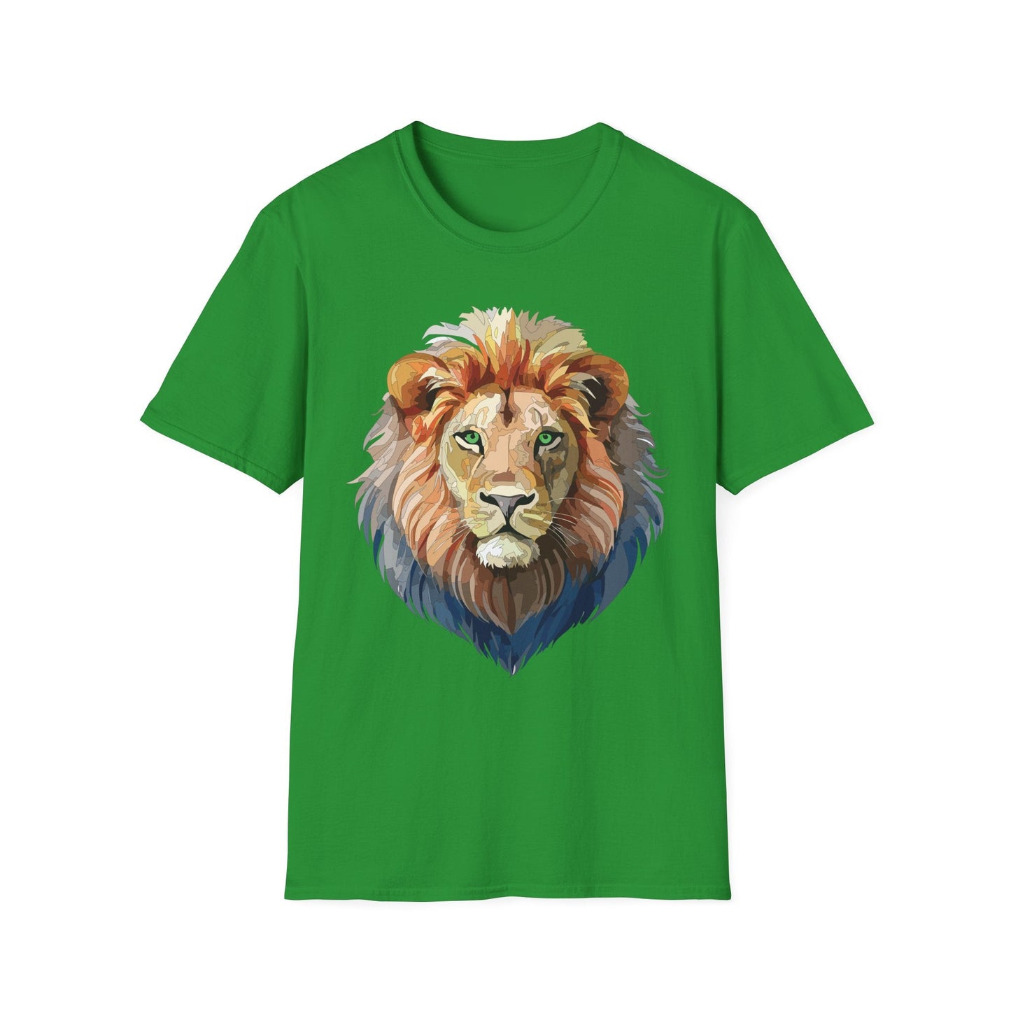 Lion Shirt Unisex Animal Tee Gildan Softstyle 64000 Cotton Comfort