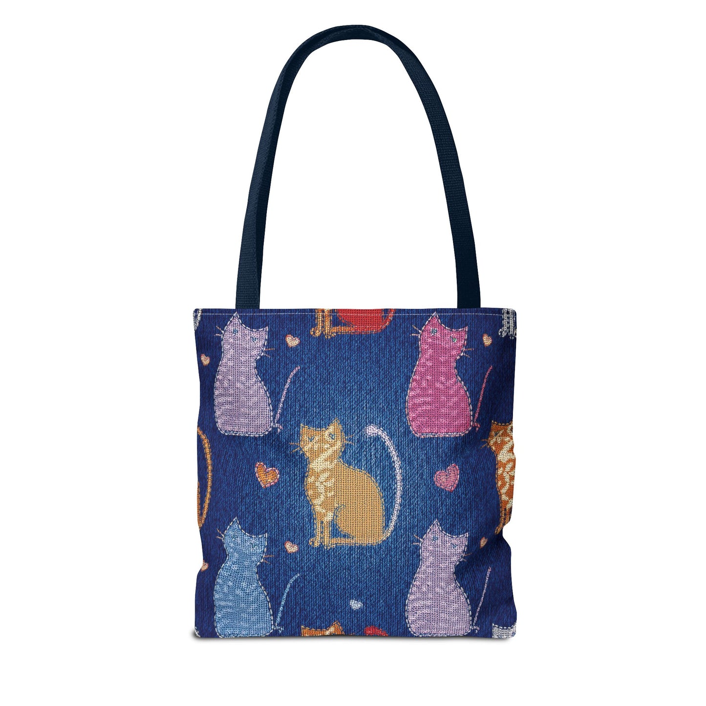 Love Day Graphic Design Denim Fabric Imitation Print Unisex Canvas Bag POLY 3 Sizes Tote Bag 201-20