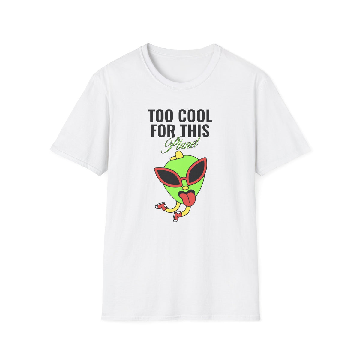 Funny UFO Aliens Graphic Tee Gildan Unisex 100 Cotton Tee Shirt - 19