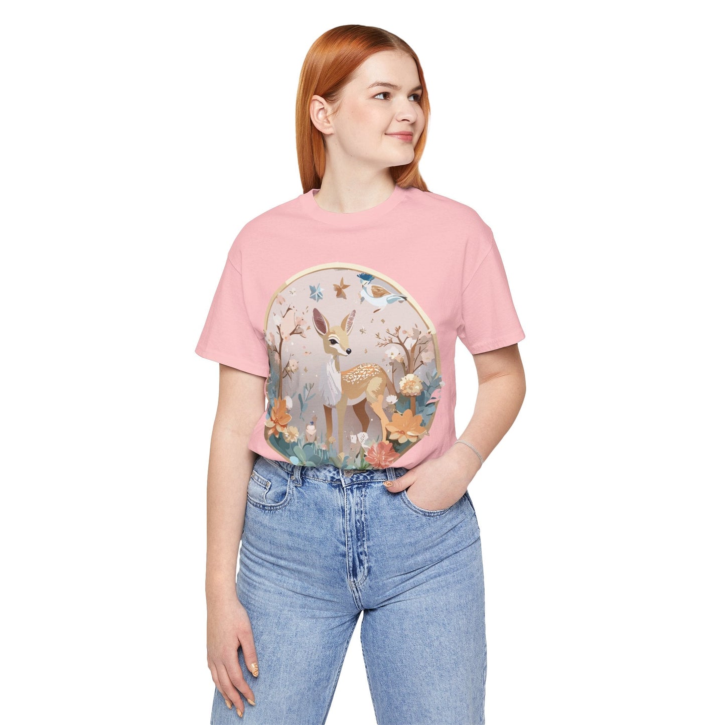 Medallion Graphic Unisex 100 Cotton Vintage Animal Medal Artwork Tee 9