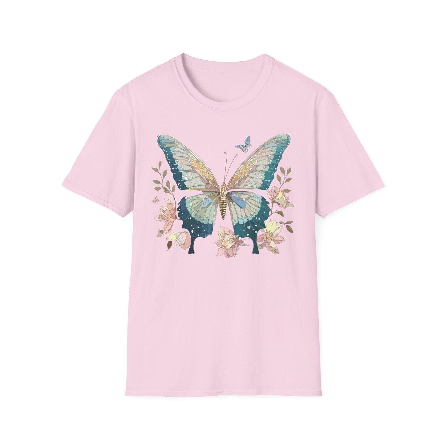 Butterfly T Shirt Unisex Softstyle Short Sleeve Gildan 64000 Monarch Inspired Shirt