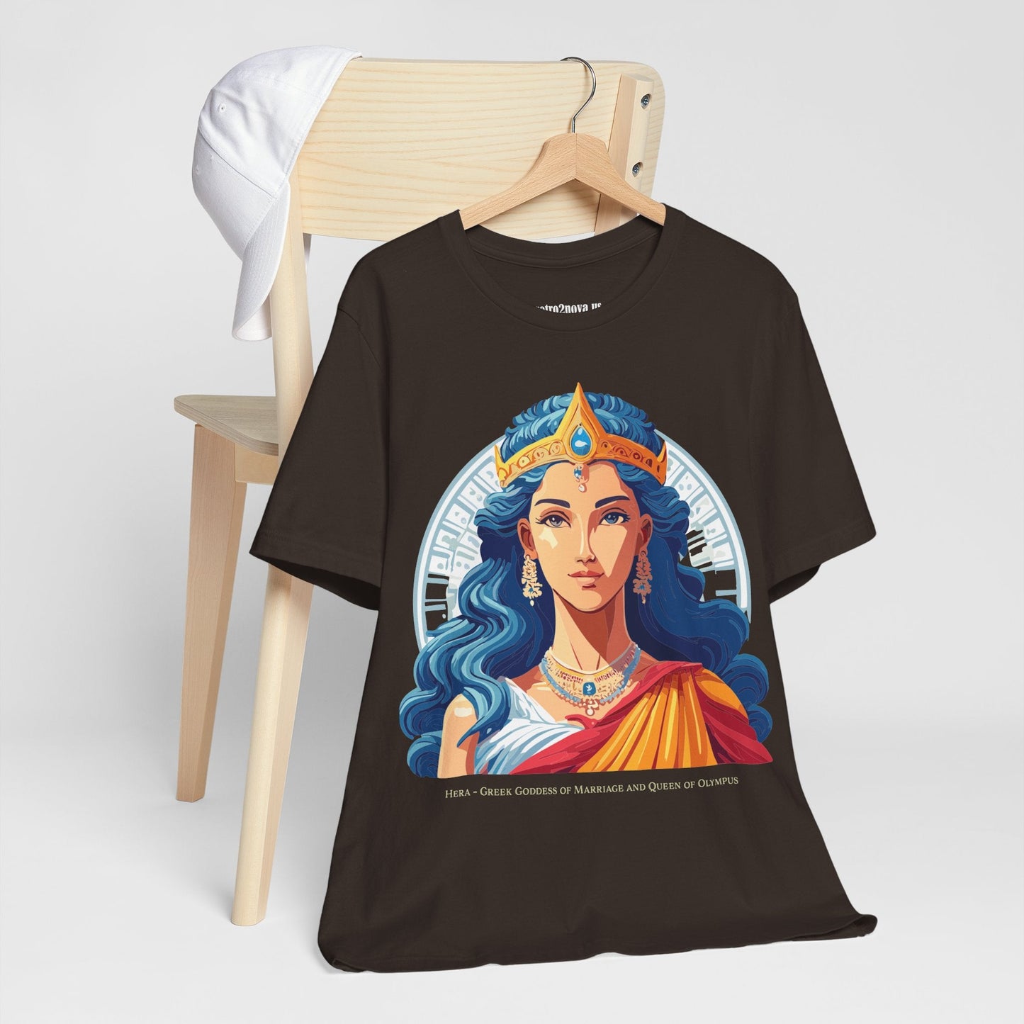 Hera Goddess Shirt Unisex Graphic Cotton Tee With Original Retro2Nova Artwork Soft Vintage Inspired