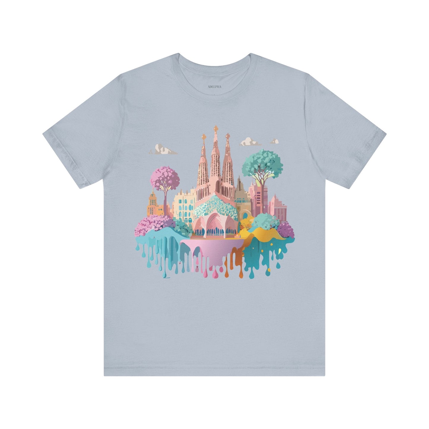 Unisex Graphic Tee With Original Vintage Inspired Artwork By Adelpha Barcelona Style
