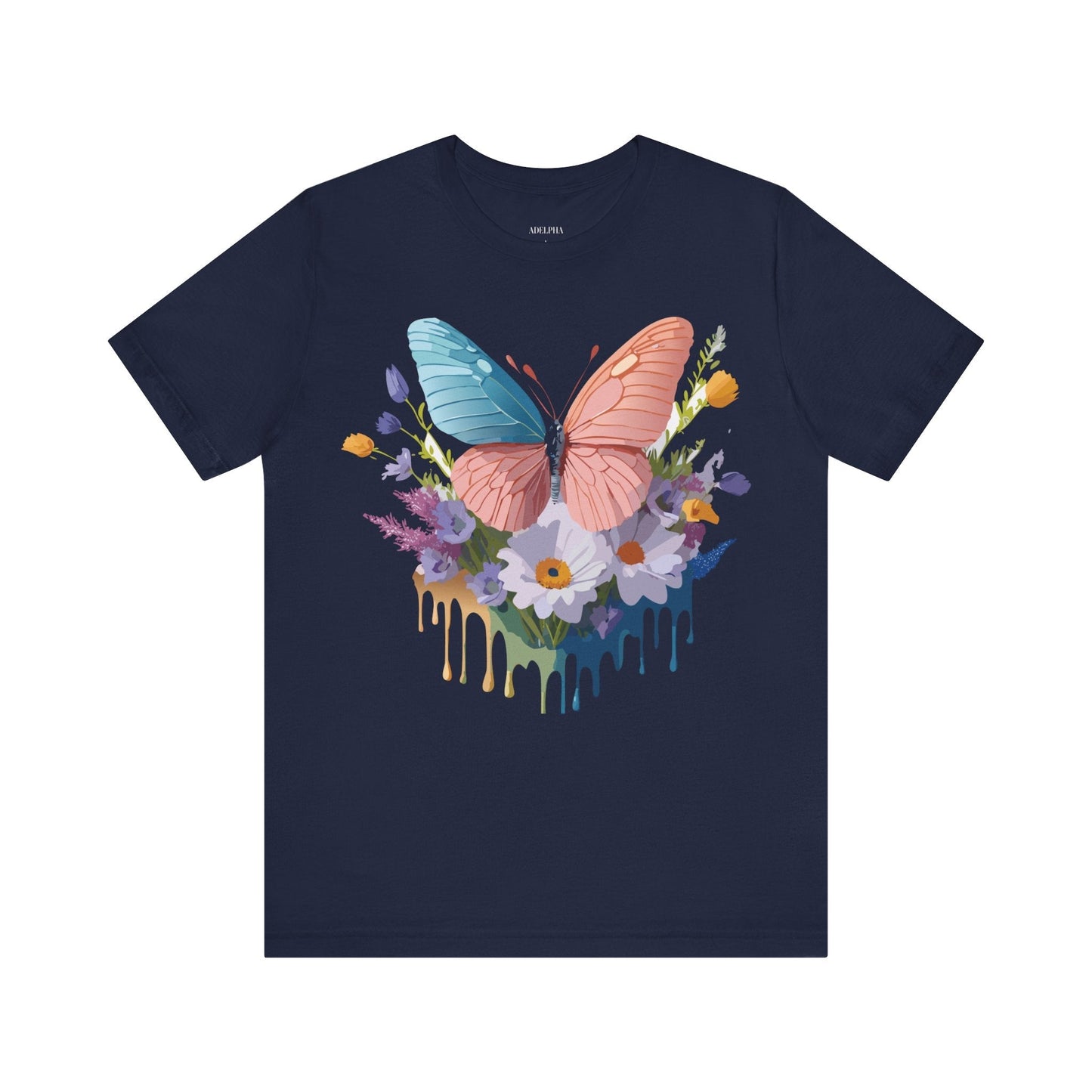Butterfly Graphic Tee Unisex Adelpha Art Vintage Inspired Short Sleeve Shirt