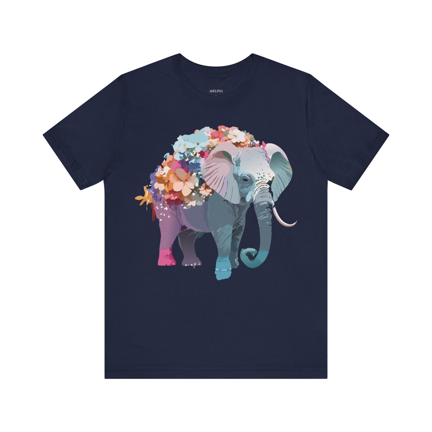 Elephant Graphic T Shirt Unisex Vintage Inspired Adelpha Artwork Short Sleeve Tee