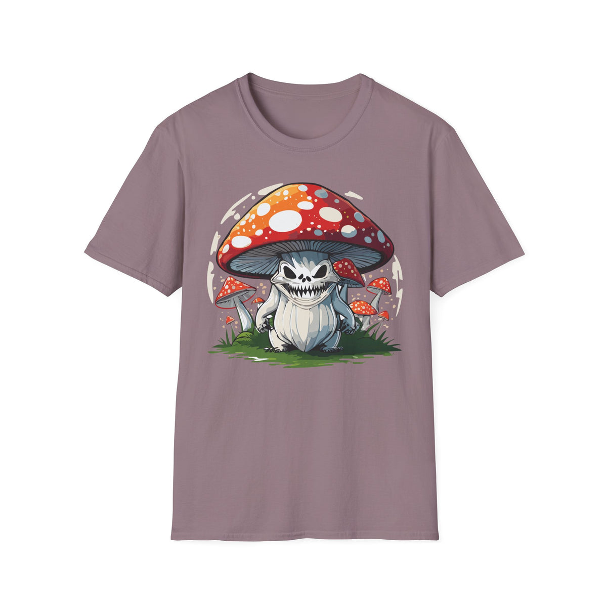 Funny Mashroom Cartoon  Graphic Tee Gildan Unisex 100 Cotton Tee Shirt c14