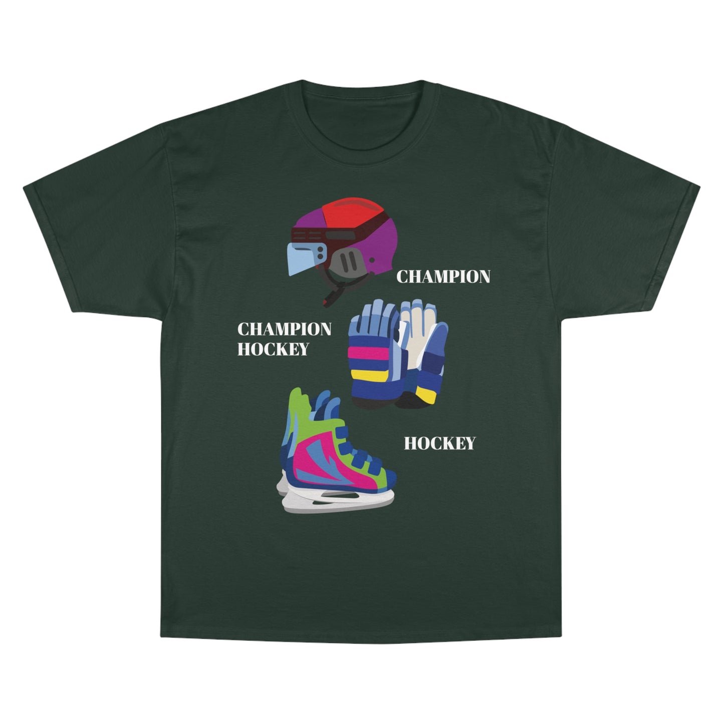 Champion Men T-Shirt with Hockey design