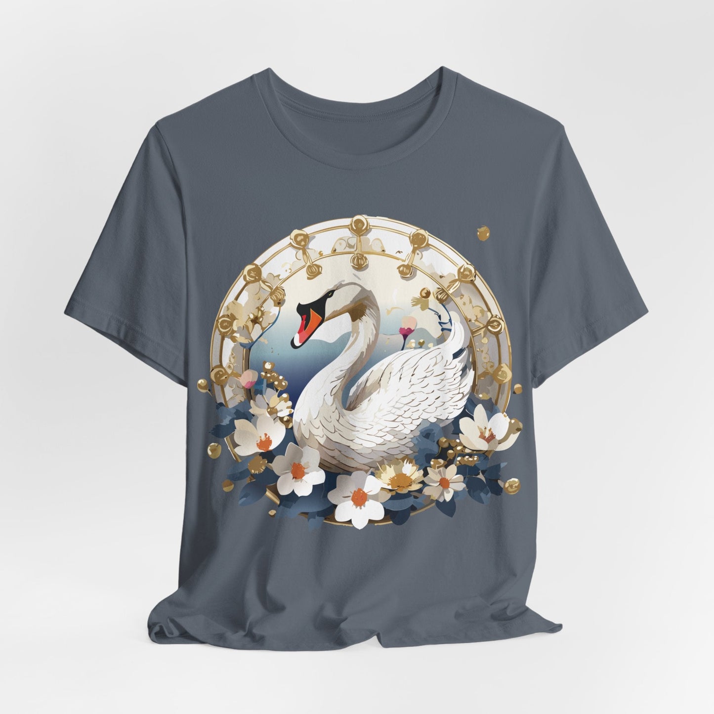 Medallion Graphic Unisex 100 Cotton Vintage Animal Medal Artwork Tee 44