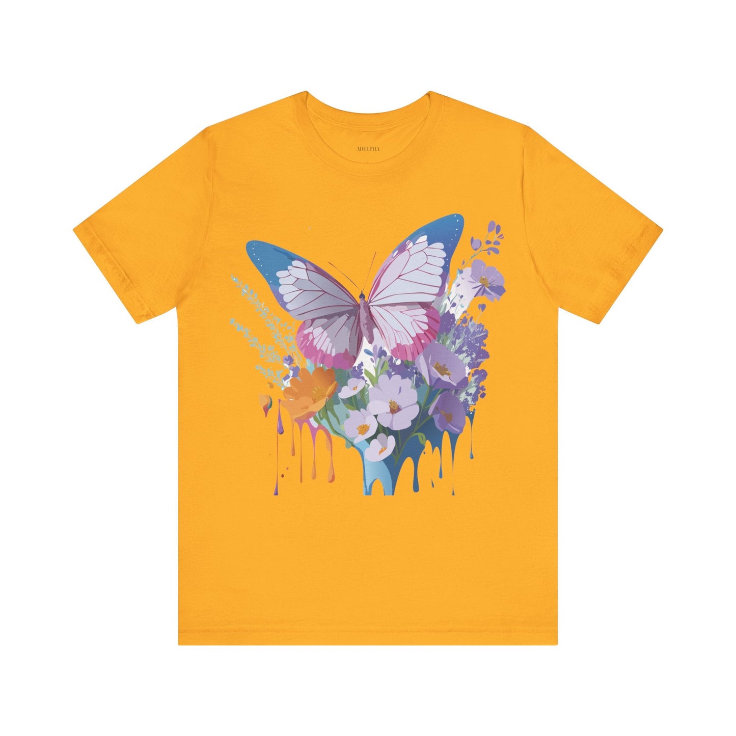 Unisex Butterfly Graphic Tee Adelpha Art Design Vintage Inspired Jersey Tee