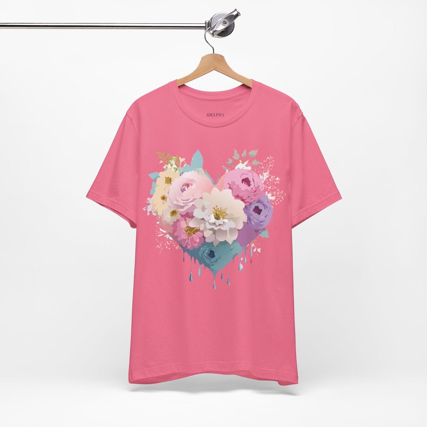Valentine Graphic Tee Unisex Short Sleeve Shirt With Adelpha Vintage Artwork Design