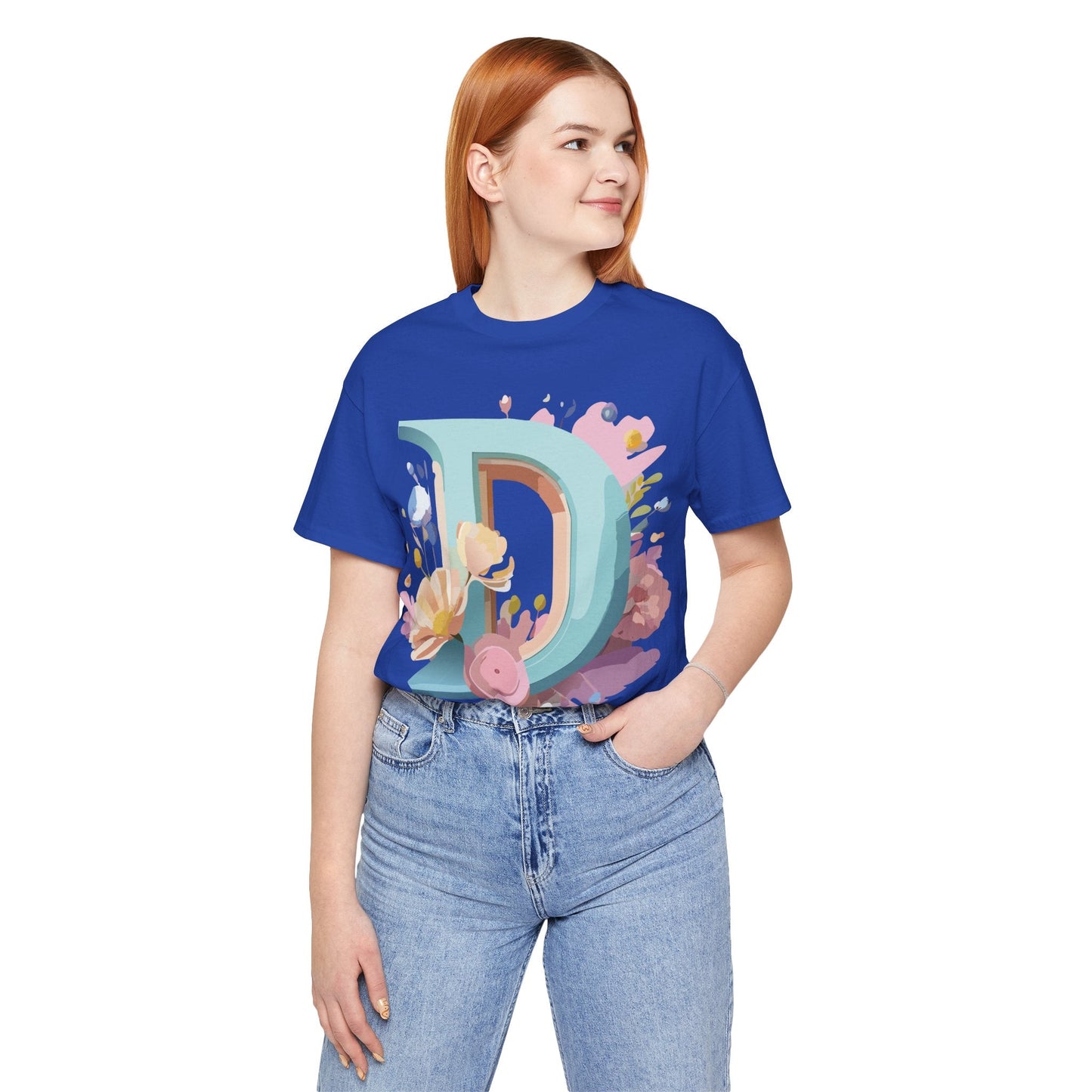 Adelpha Vintage Letter D Shirt Unisex Graphic Tee for Everyday Comfort and Style
