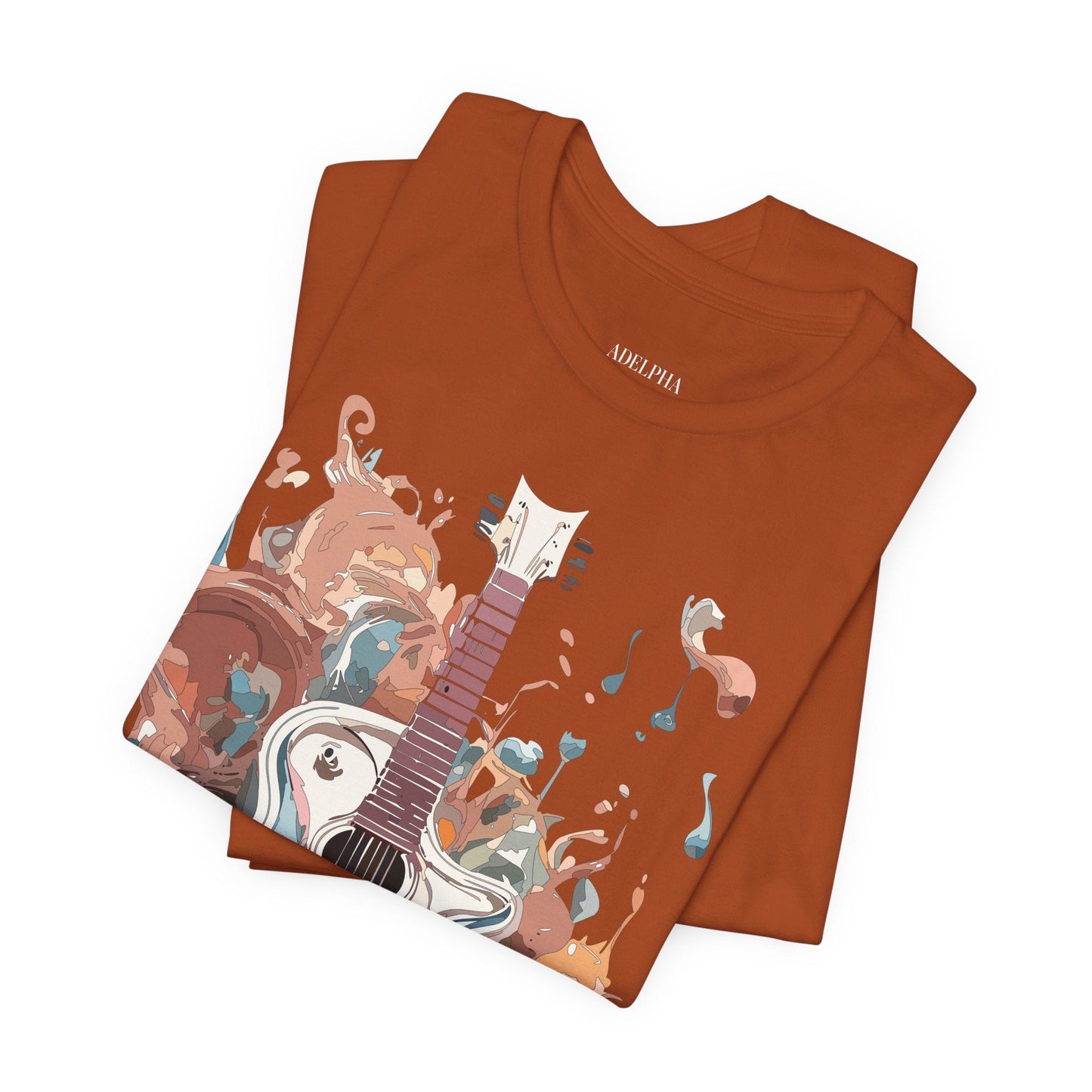 Adelpha Music Graphic Tee for Men and Women Unisex Vintage Inspired Artwork Tee Premium