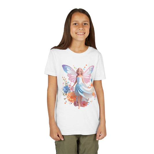 Enchanting Fairy Floral Youth Short Sleeve Tee - Perfect for Spring Celebrations (9-14)