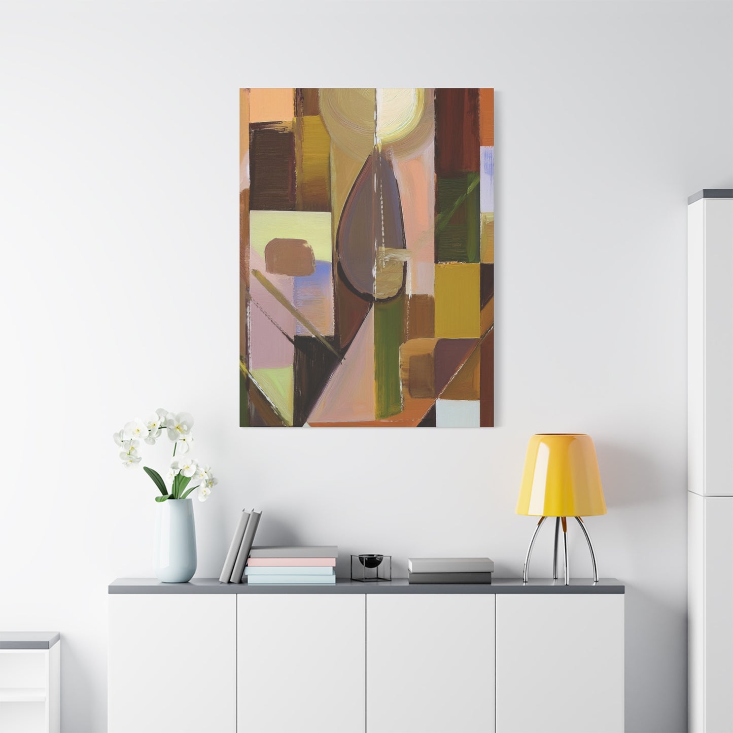 Abstract Geometric Painting Print Canvas 20x24,20x30,24x30 24x32,24x36,30x40 32x48,36x48,40x60 Pine-Wood Inner Frame ABS-55