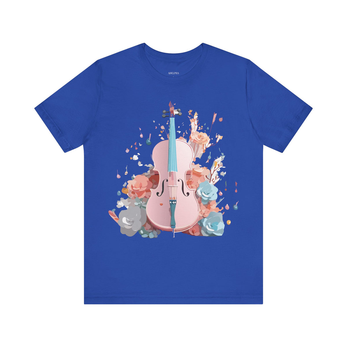 Music Graphic Unisex Cotton Bella+Canvas Tee with Art Design n171